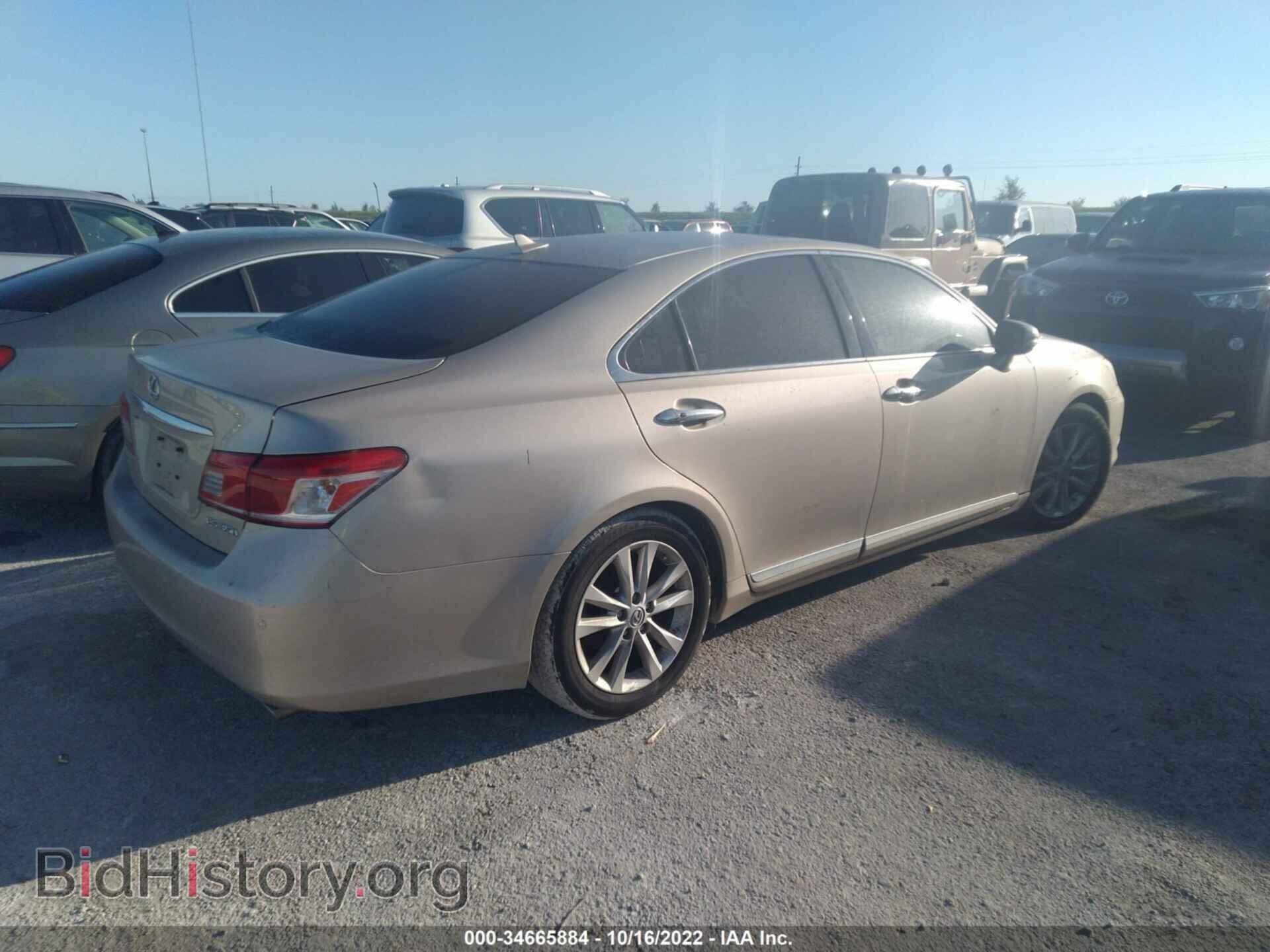 2011 LEXUS ES 350 - VIN: JTHBK1EG9B2426404 - Фото 4