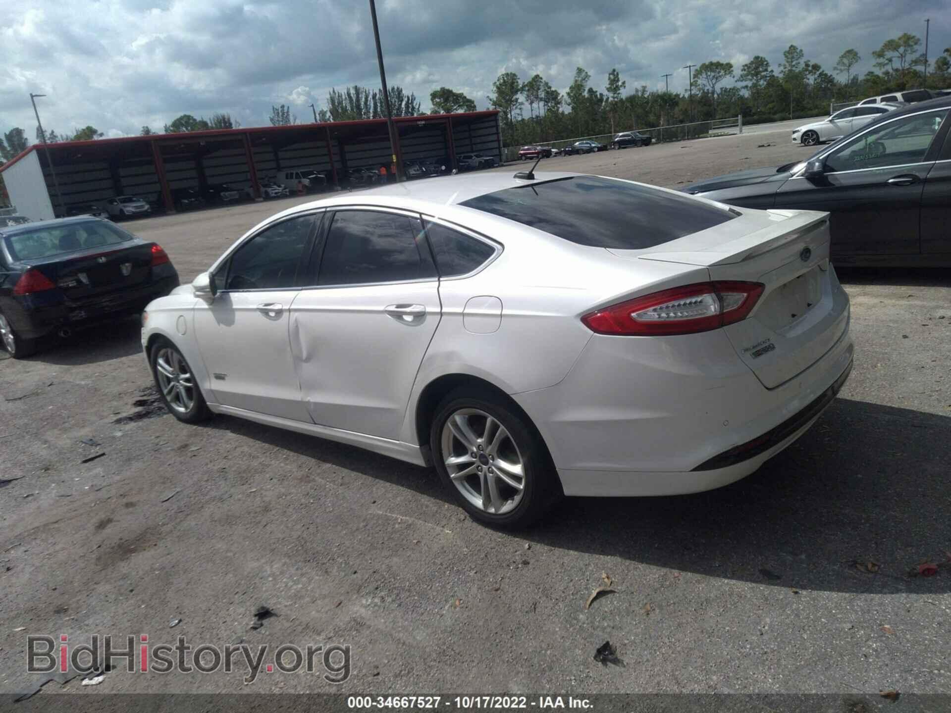 2016 FORD FUSION ENERGI - VIN: 3FA6P0SU5GR189332 - Фото 3