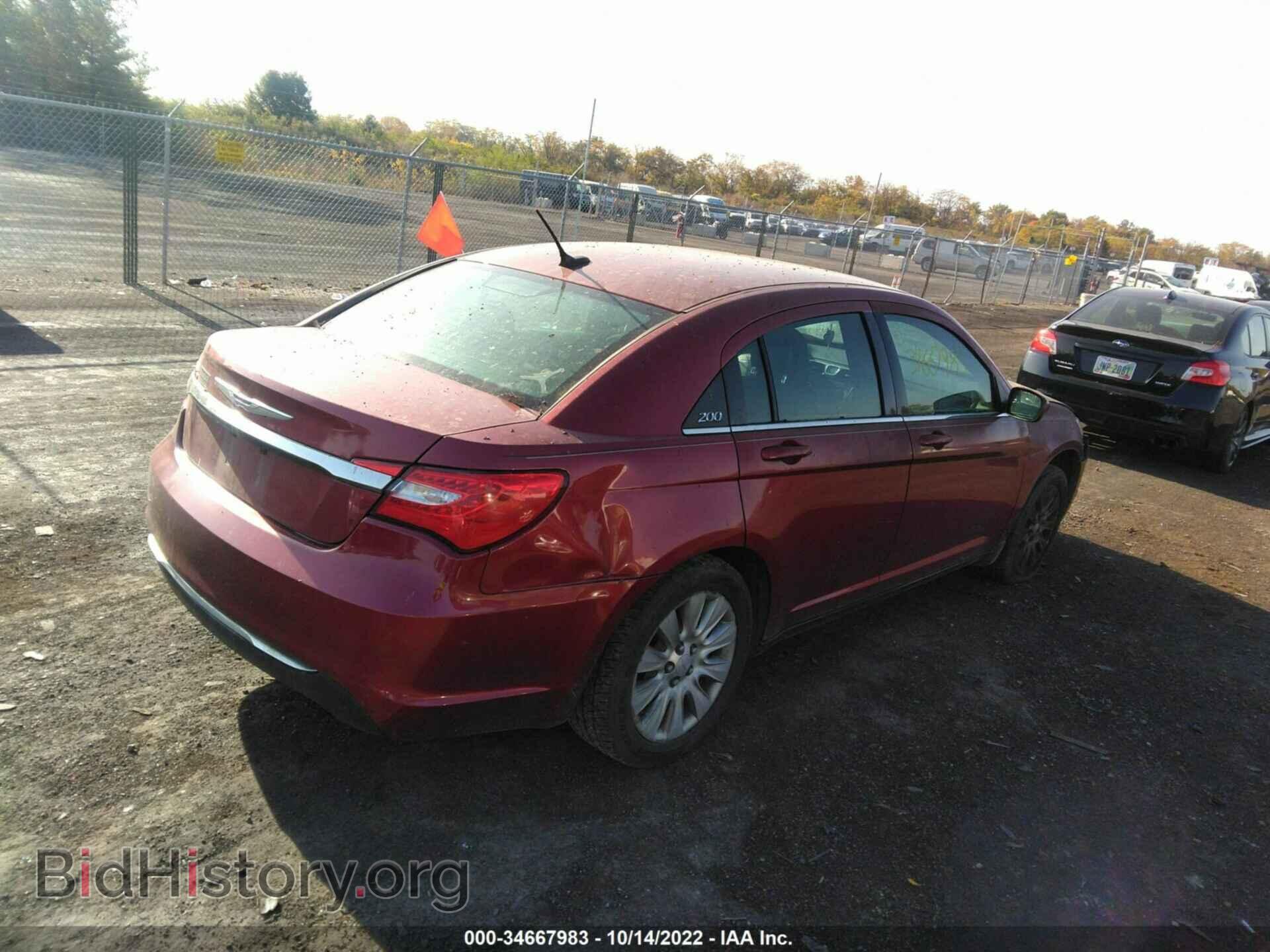 2013 CHRYSLER 200 - VIN: 1C3CCBAB6DN606223 - Фото 4