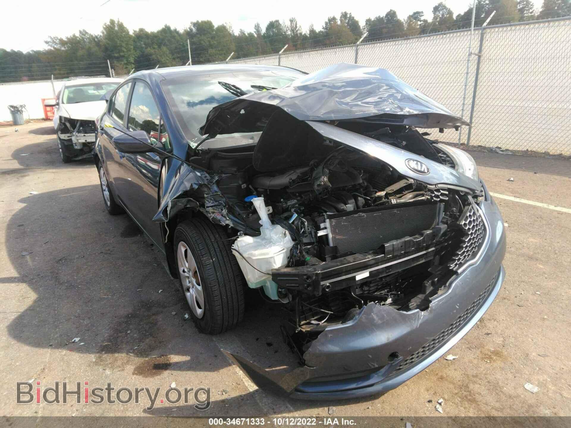 Фотография KNAFK4A67G5584549 - KIA FORTE 2016