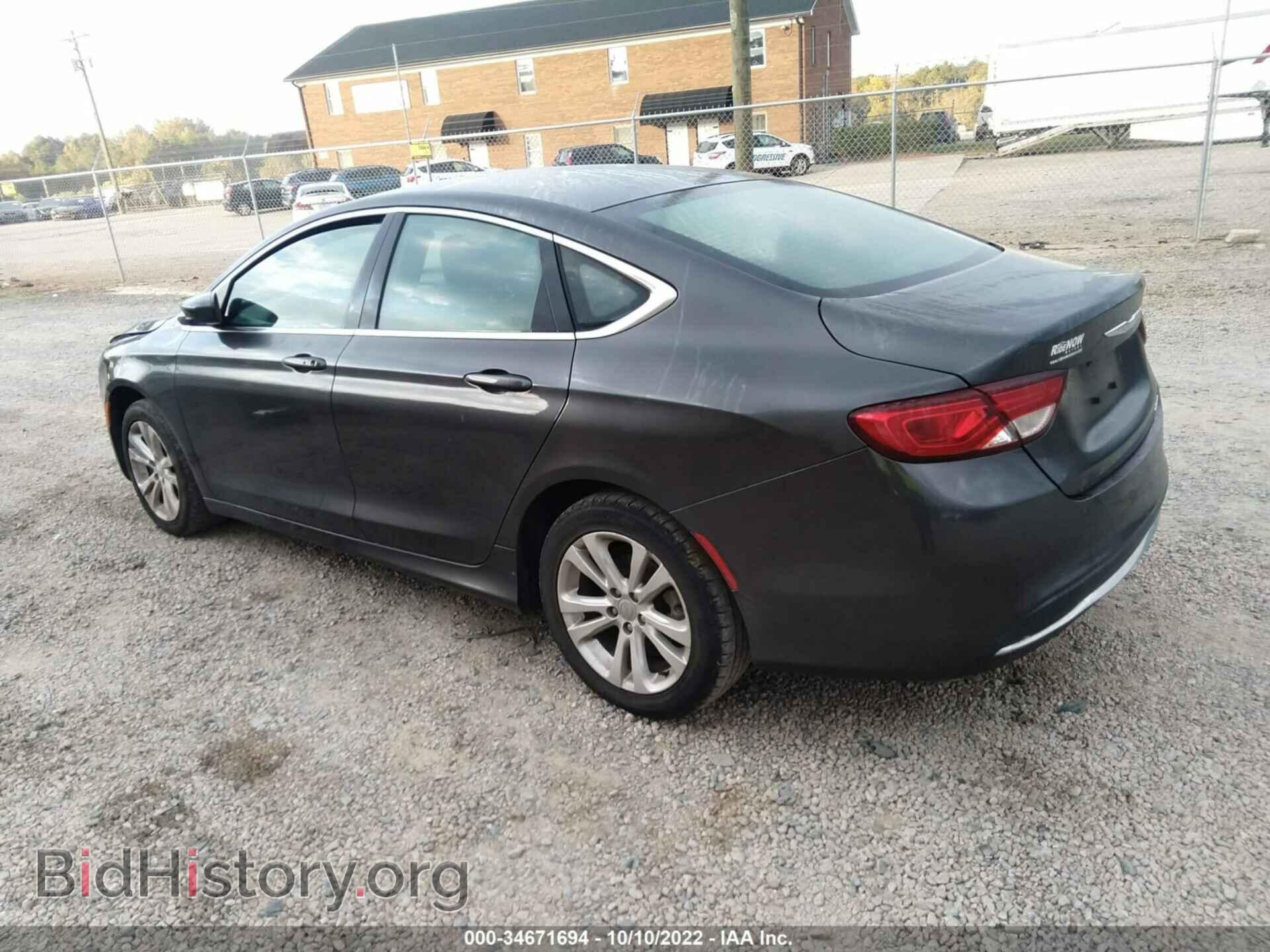 2015 CHRYSLER 200 - VIN: 1C3CCCAB3FN751230 - Фото 3