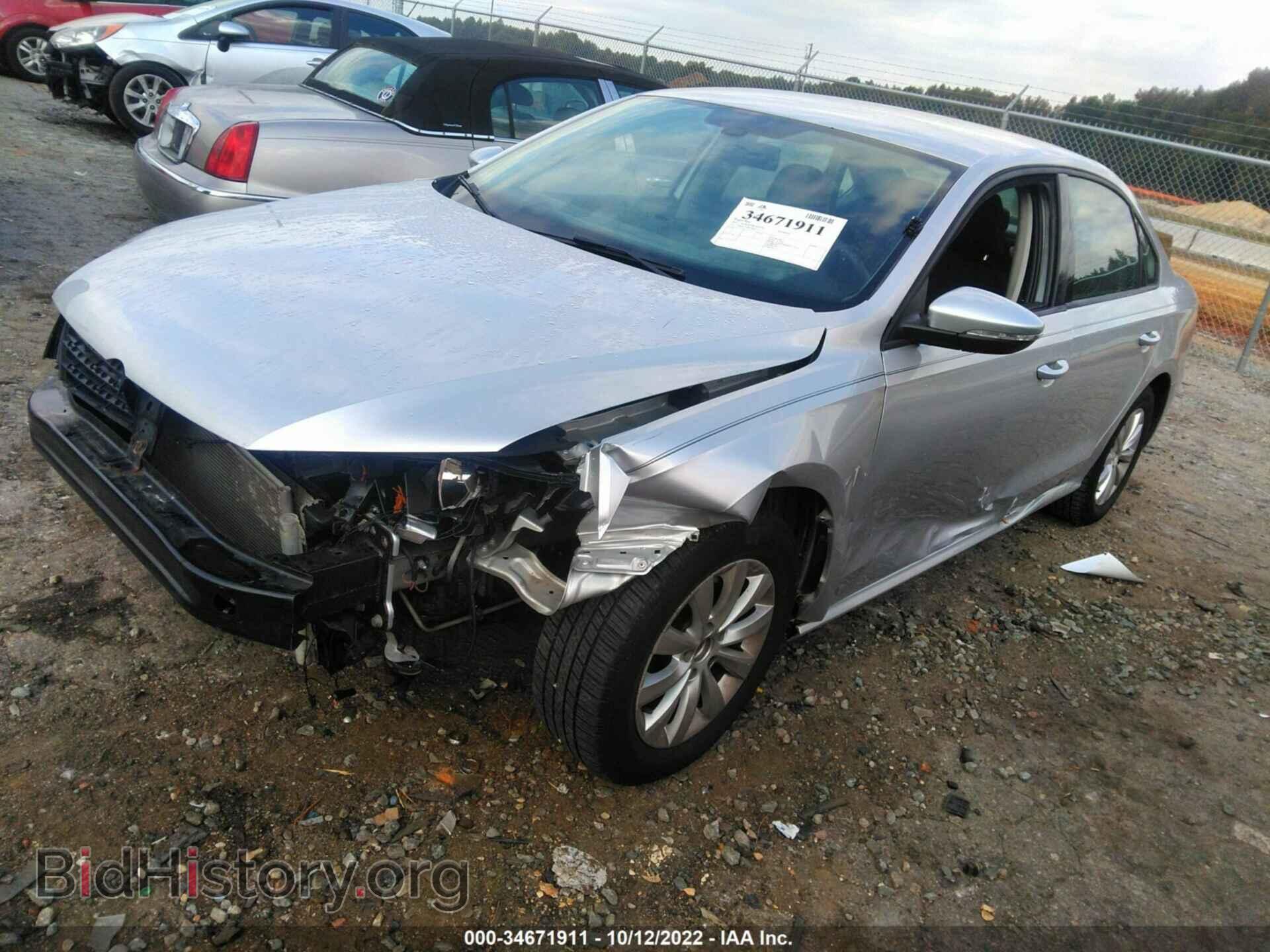 2012 VOLKSWAGEN PASSAT - VIN: 1VWAP7A30CC006575 - Фото 2
