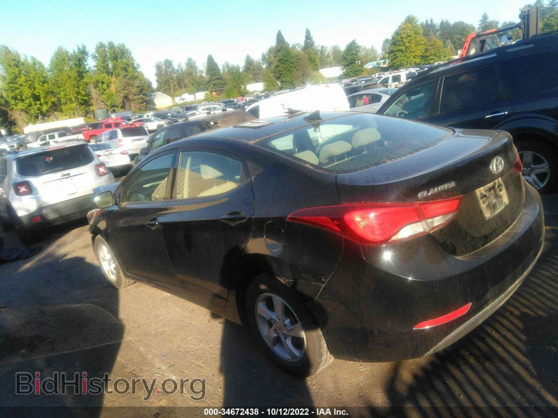 2014 HYUNDAI ELANTRA - VIN: KMHDH4AE2EU092249 - Фото 3