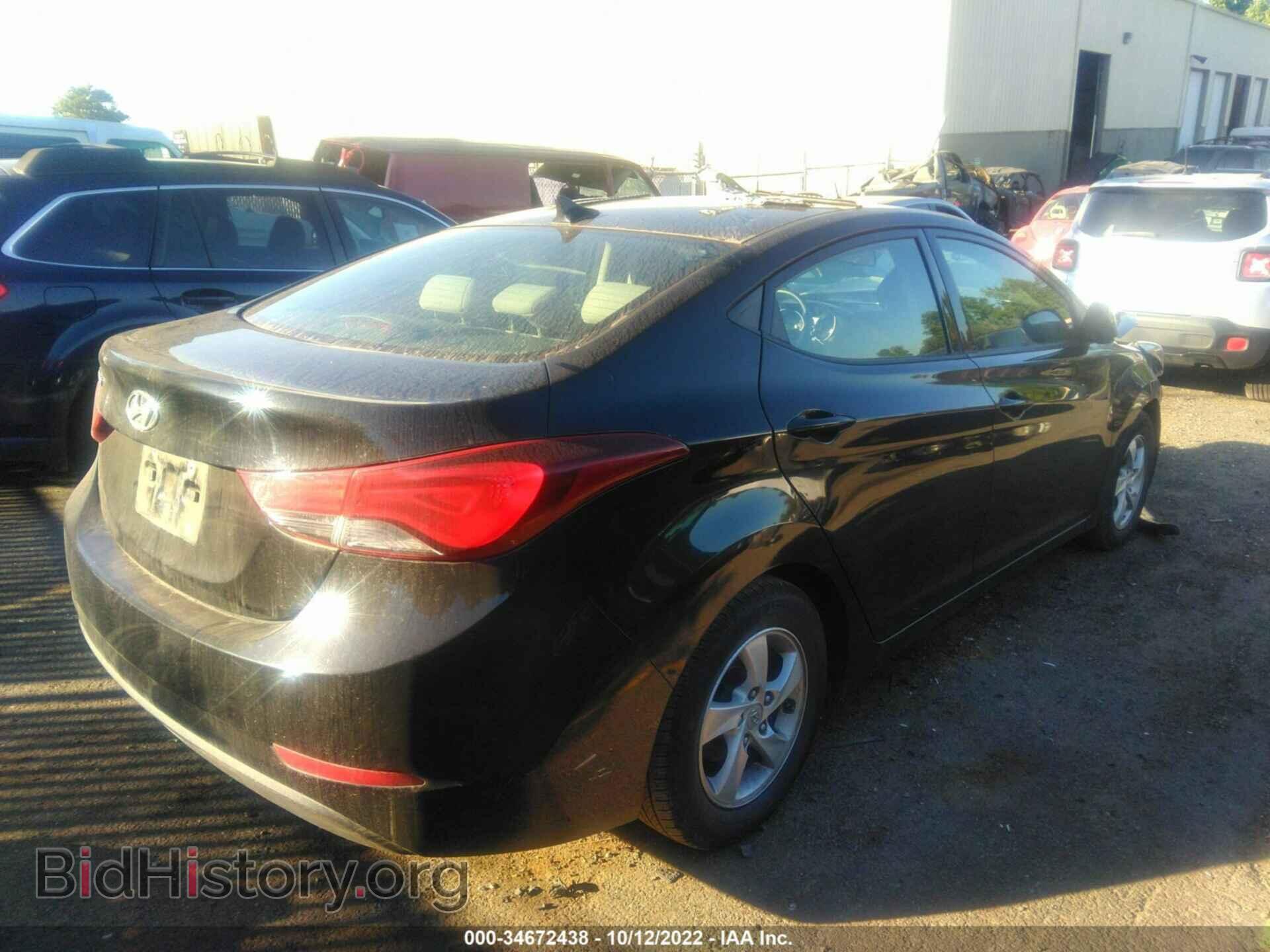 2014 HYUNDAI ELANTRA - VIN: KMHDH4AE2EU092249 - Фото 4