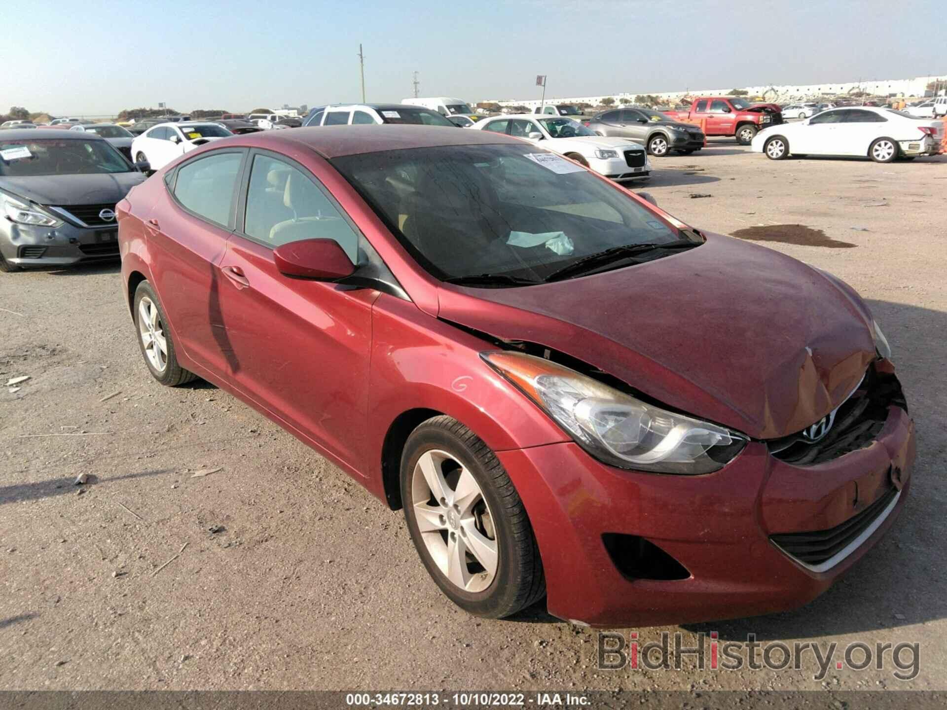 Photo 5NPDH4AE3DH352574 - HYUNDAI ELANTRA 2013