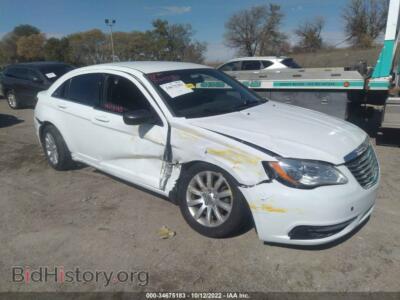 2013 Chrysler 200 Touring, white — VIN 1C3CCBBB9DN525358, IAAI