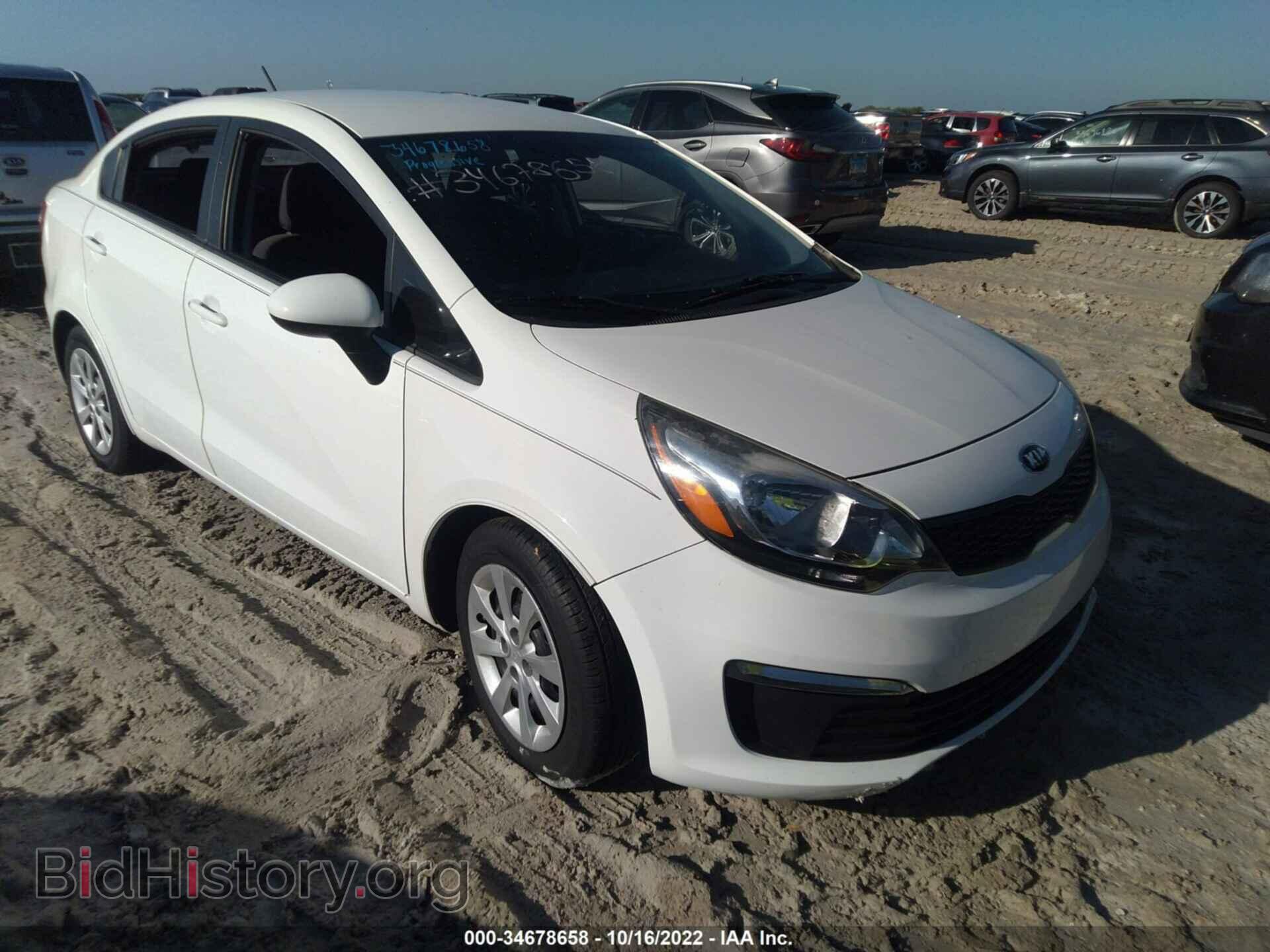 Фотография KNADM4A31G6650224 - KIA RIO 2016