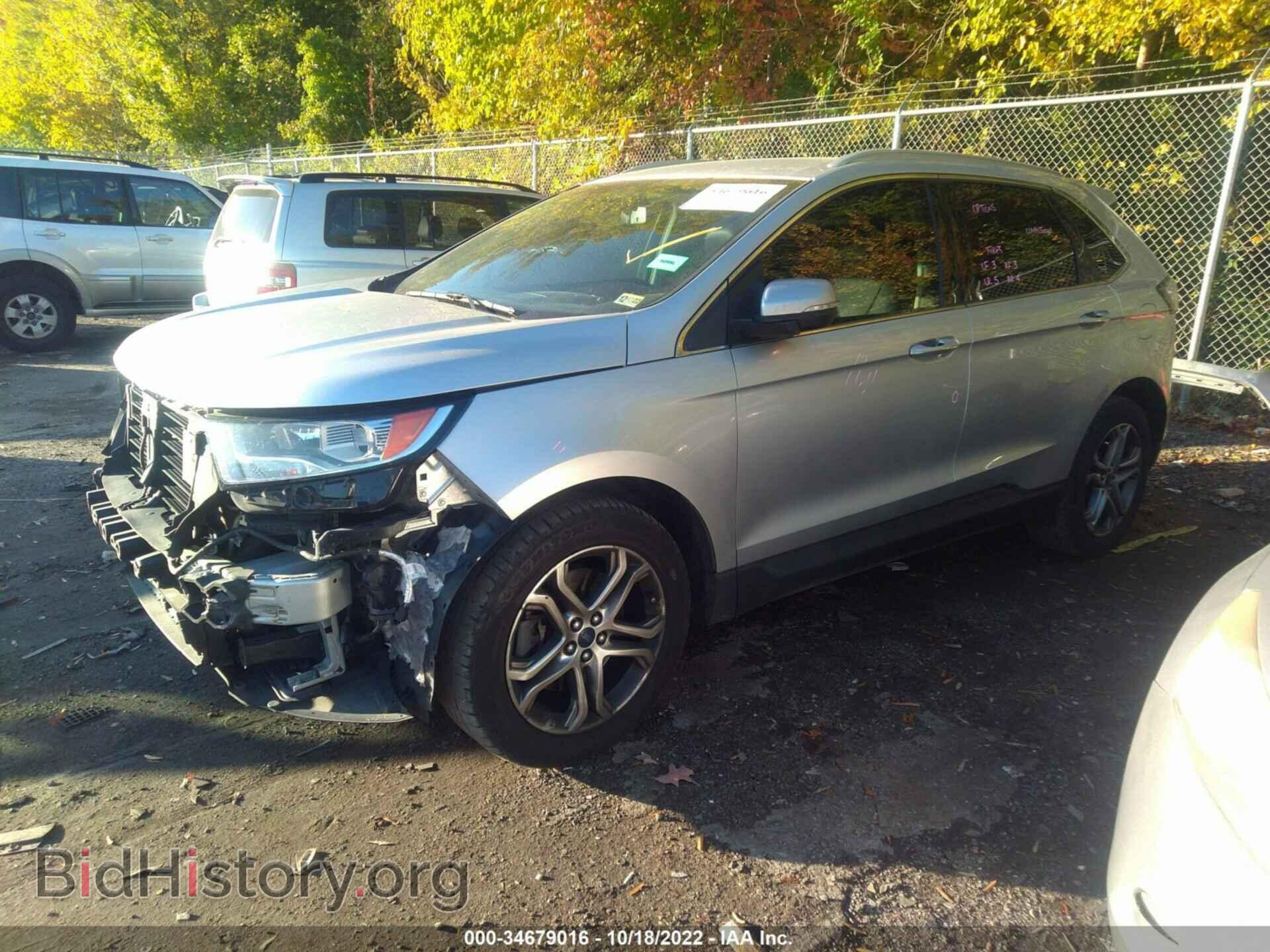 2015 FORD EDGE - VIN: 2FMTK4K96FBB13805 - Фото 2