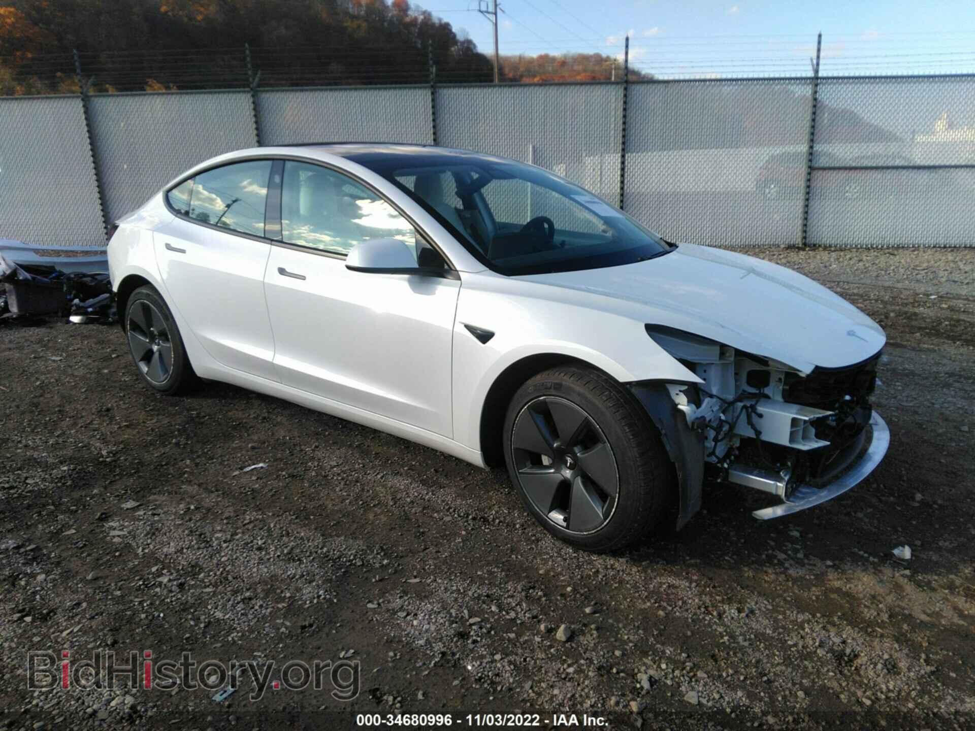 Photo 5YJ3E1EB1MF020067 - TESLA MODEL 3 2021