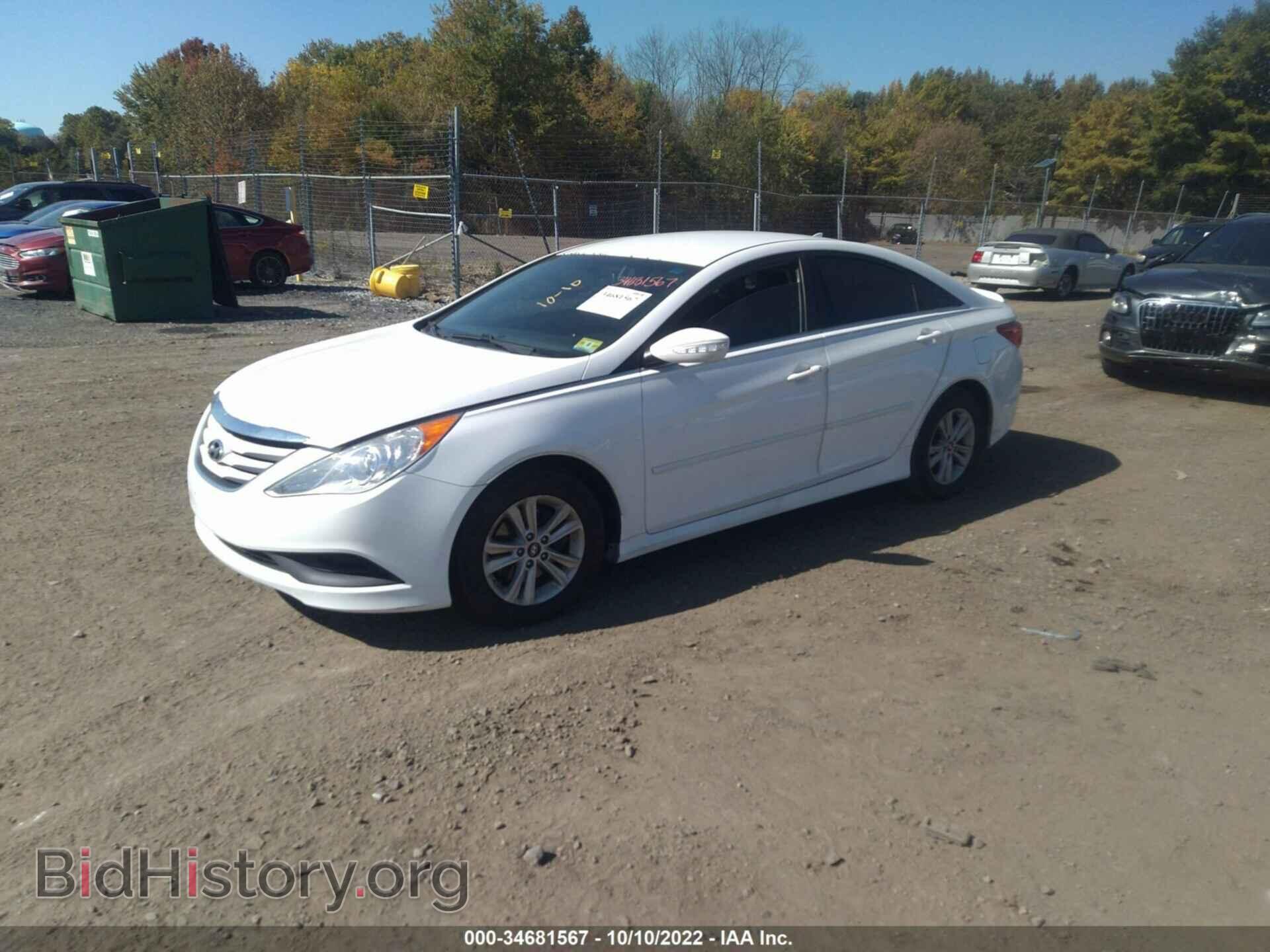 2014 HYUNDAI SONATA - VIN: 5NPEB4AC3EH876314 - Фото 2