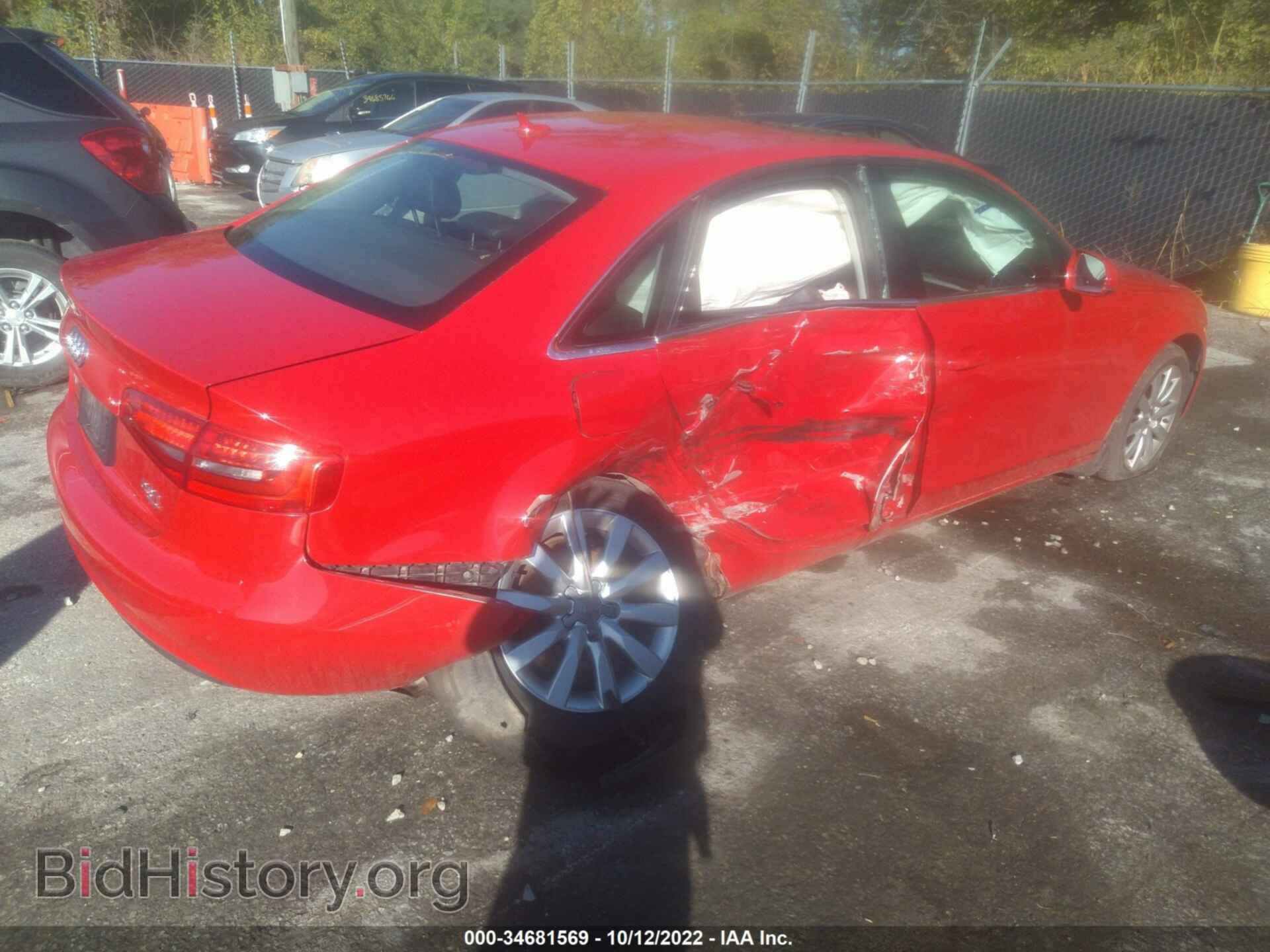 2013 AUDI A4 - VIN: WAUBFAFL3DN012468 - Фото 4