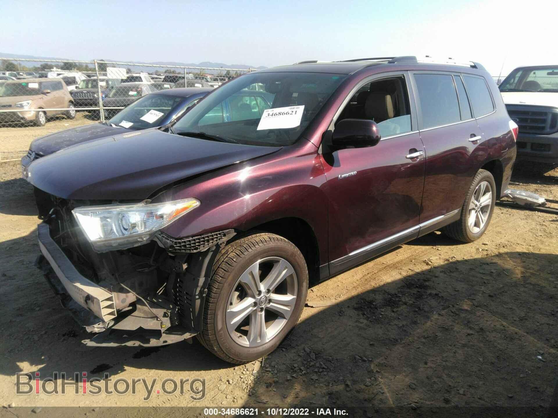 2012 TOYOTA HIGHLANDER - VIN: 5TDDK3EH2CS155436 - Фото 2