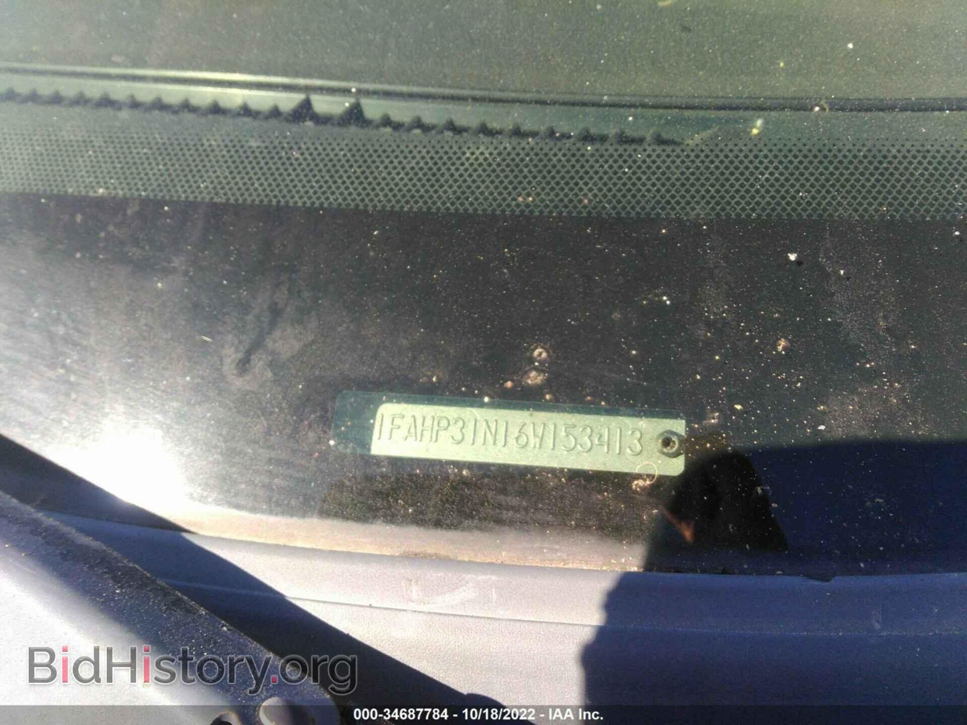 2006 FORD FOCUS - VIN: 1FAHP31N16W153413 - Фото 9