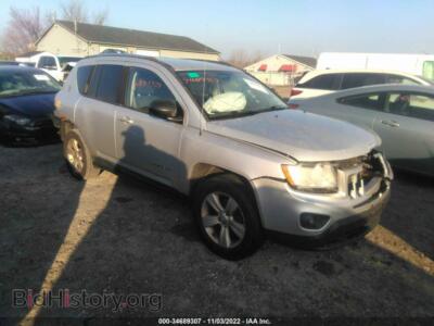 2011 Jeep COMPASS Latitude, серебристый — VIN 1J4NF1FB3BD271725, IAAI