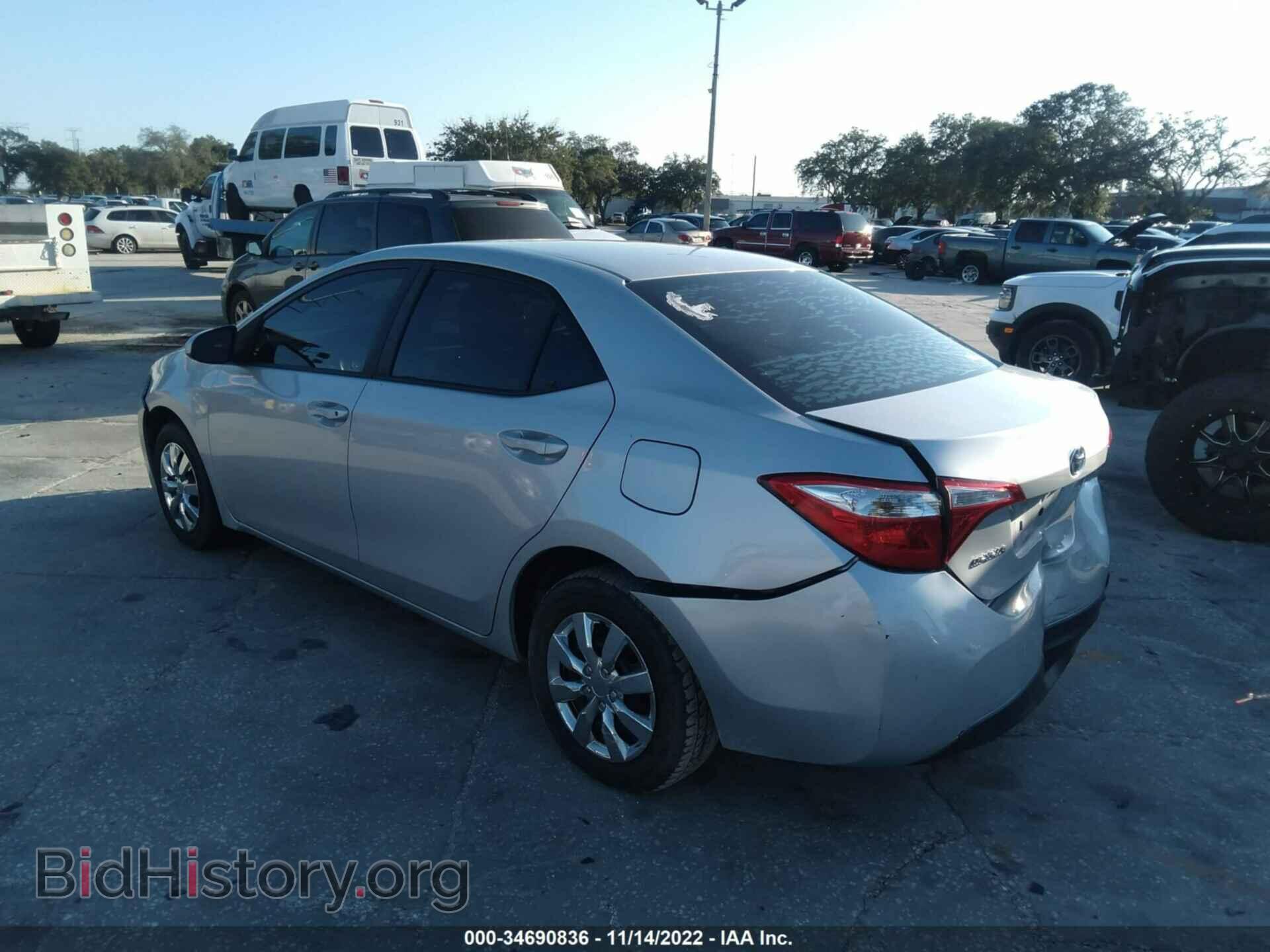 2016 TOYOTA COROLLA - VIN: 5YFBURHEXGP496104 - Фото 3