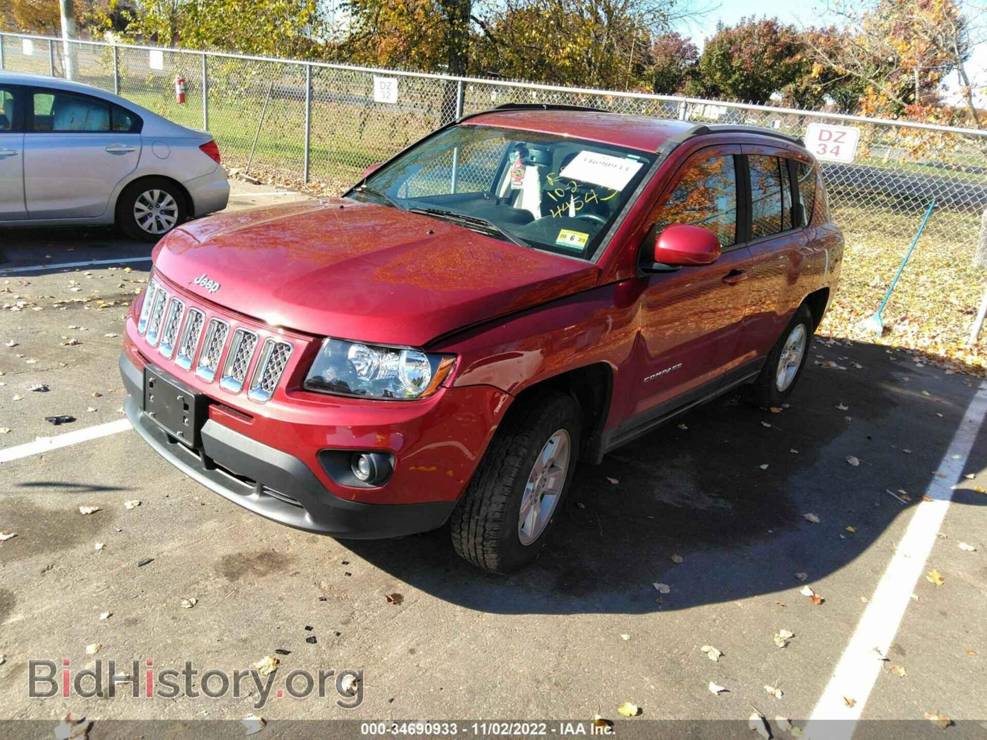 2016 JEEP COMPASS - VIN: 1C4NJCEA7GD744543 - Фото 2