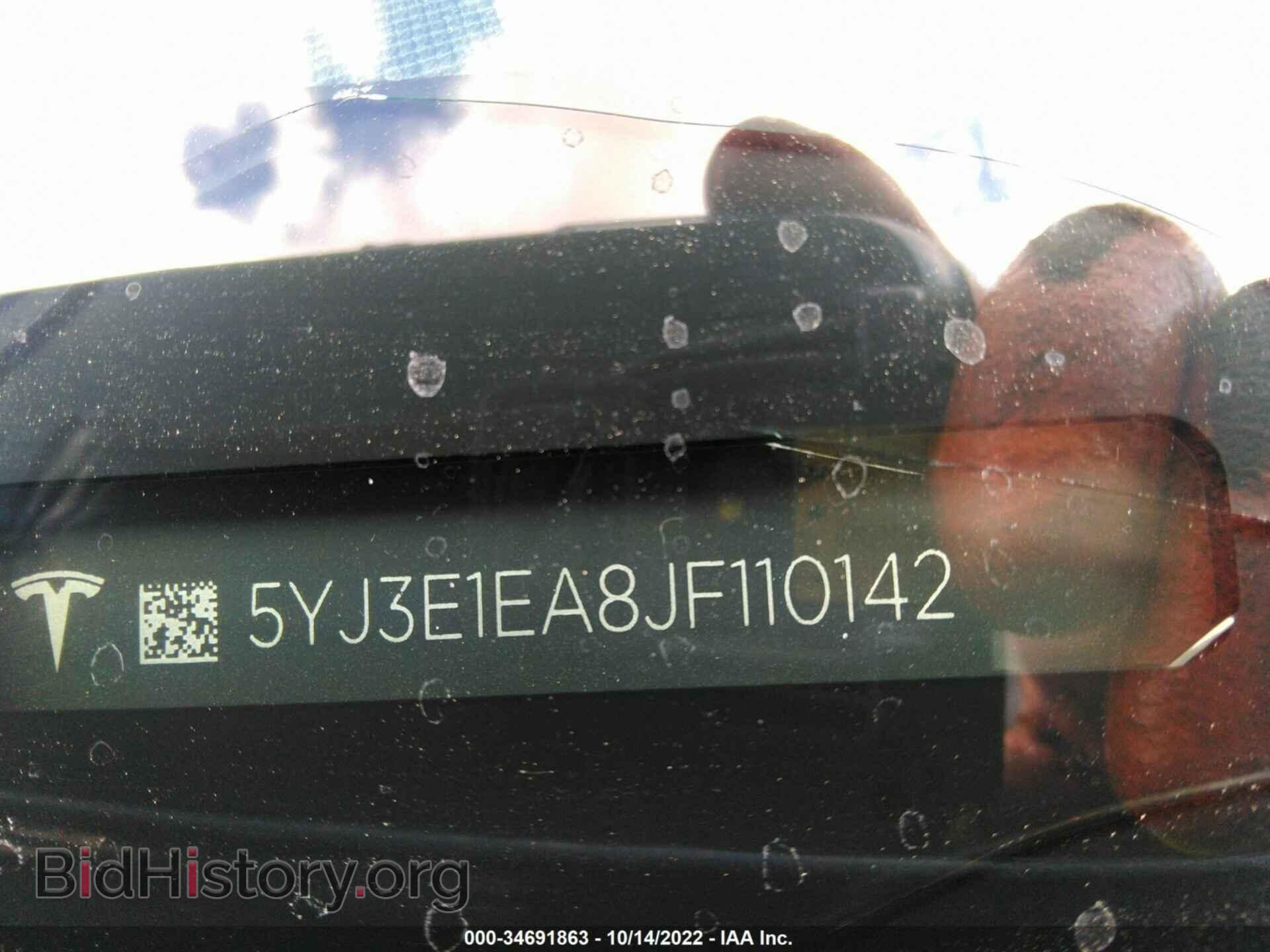 2018 TESLA MODEL 3 - VIN: 5YJ3E1EA8JF110142 - Фото 9