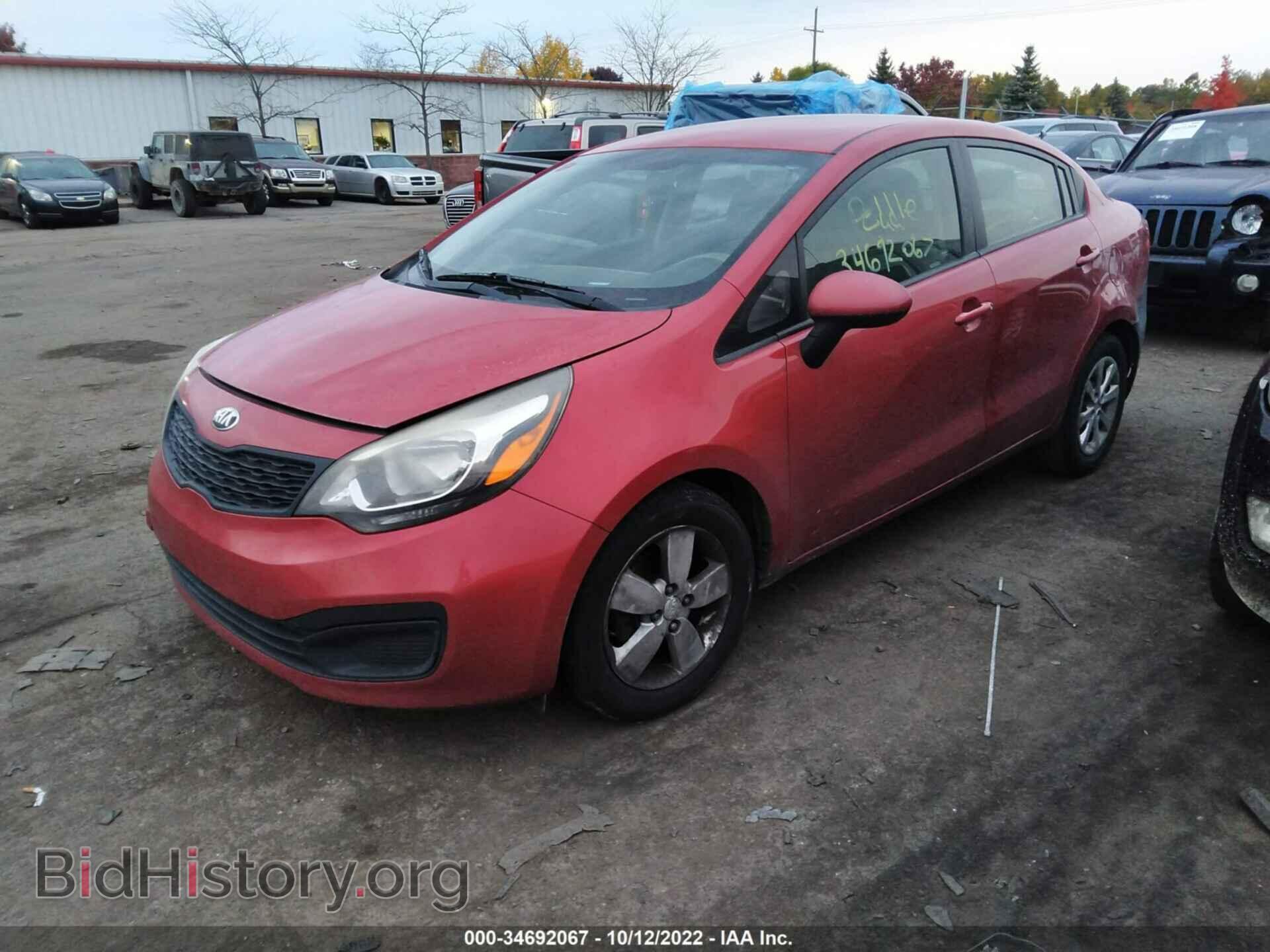 2014 KIA RIO - VIN: KNADM4A32E6359597 - Фото 2