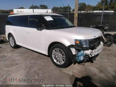 2013 Ford FLEX SEL, white — VIN 2FMGK5C83DBD14779, IAAI