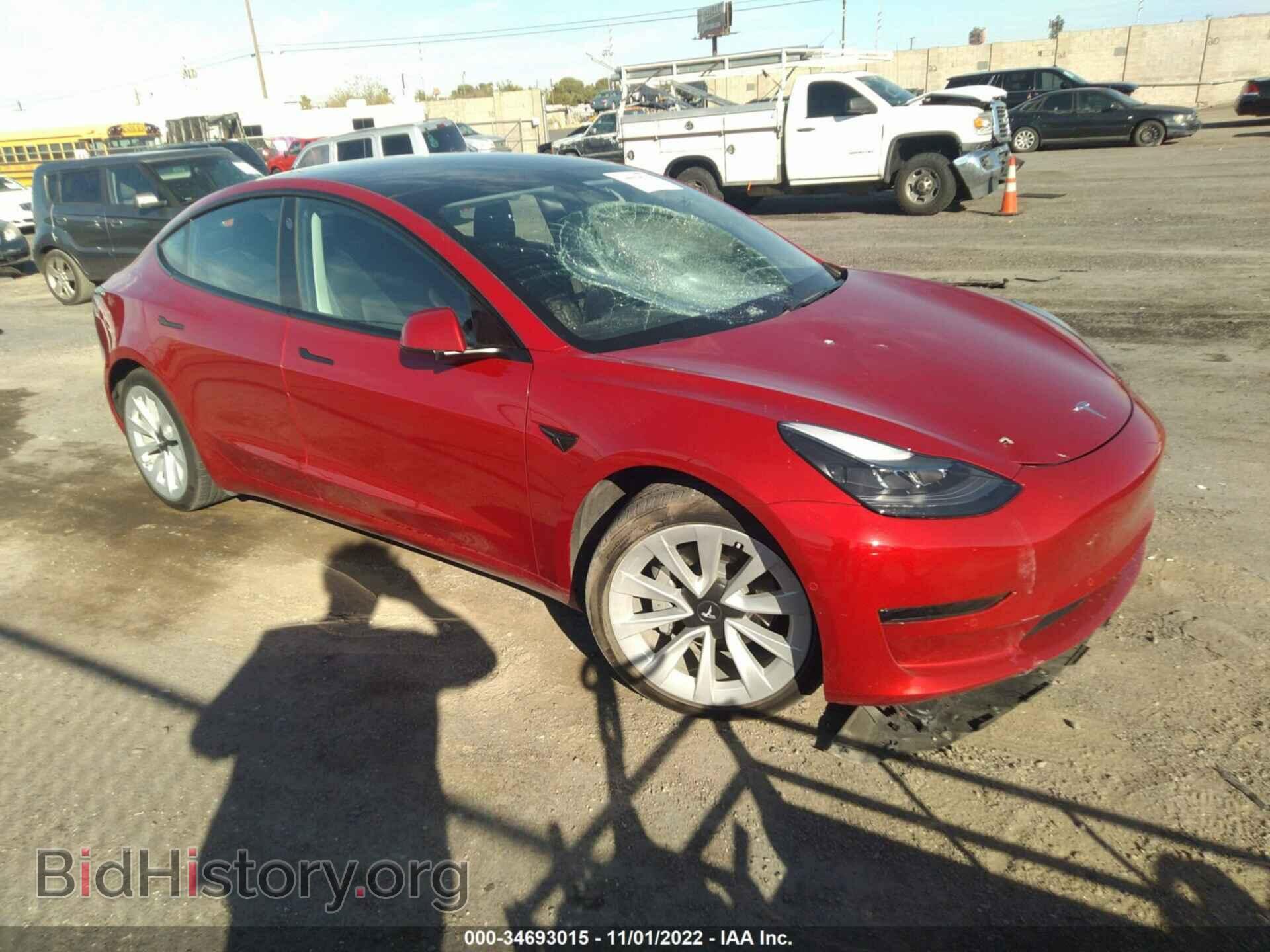 Photo 5YJ3E1EA7MF073850 - TESLA MODEL 3 2021