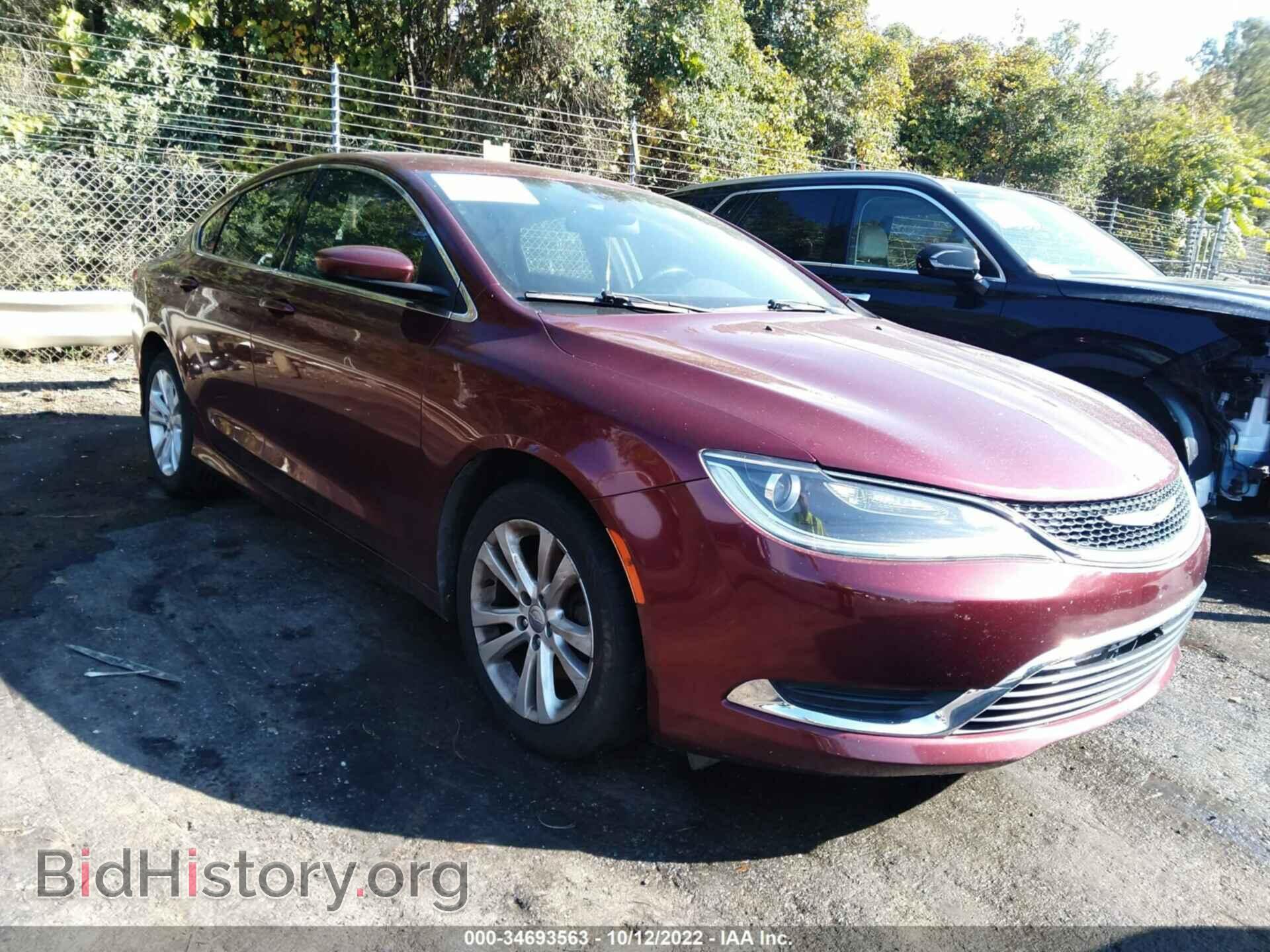 Фотография 1C3CCCAB2FN665942 - CHRYSLER 200 2015