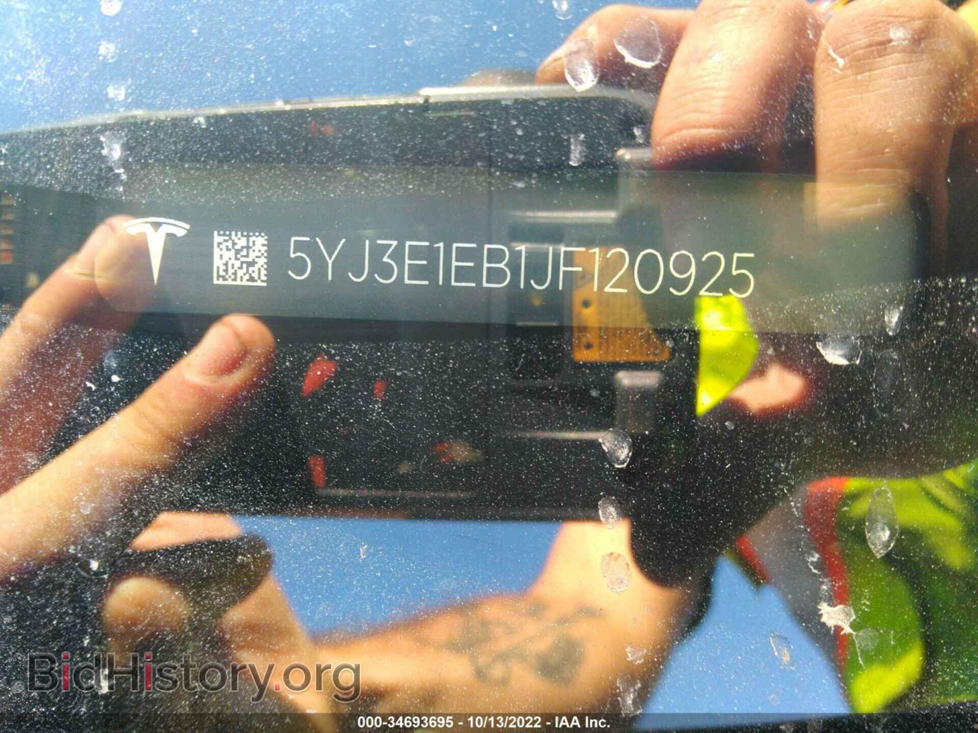 2018 TESLA MODEL 3 - VIN: 5YJ3E1EB1JF120925 - Фото 9