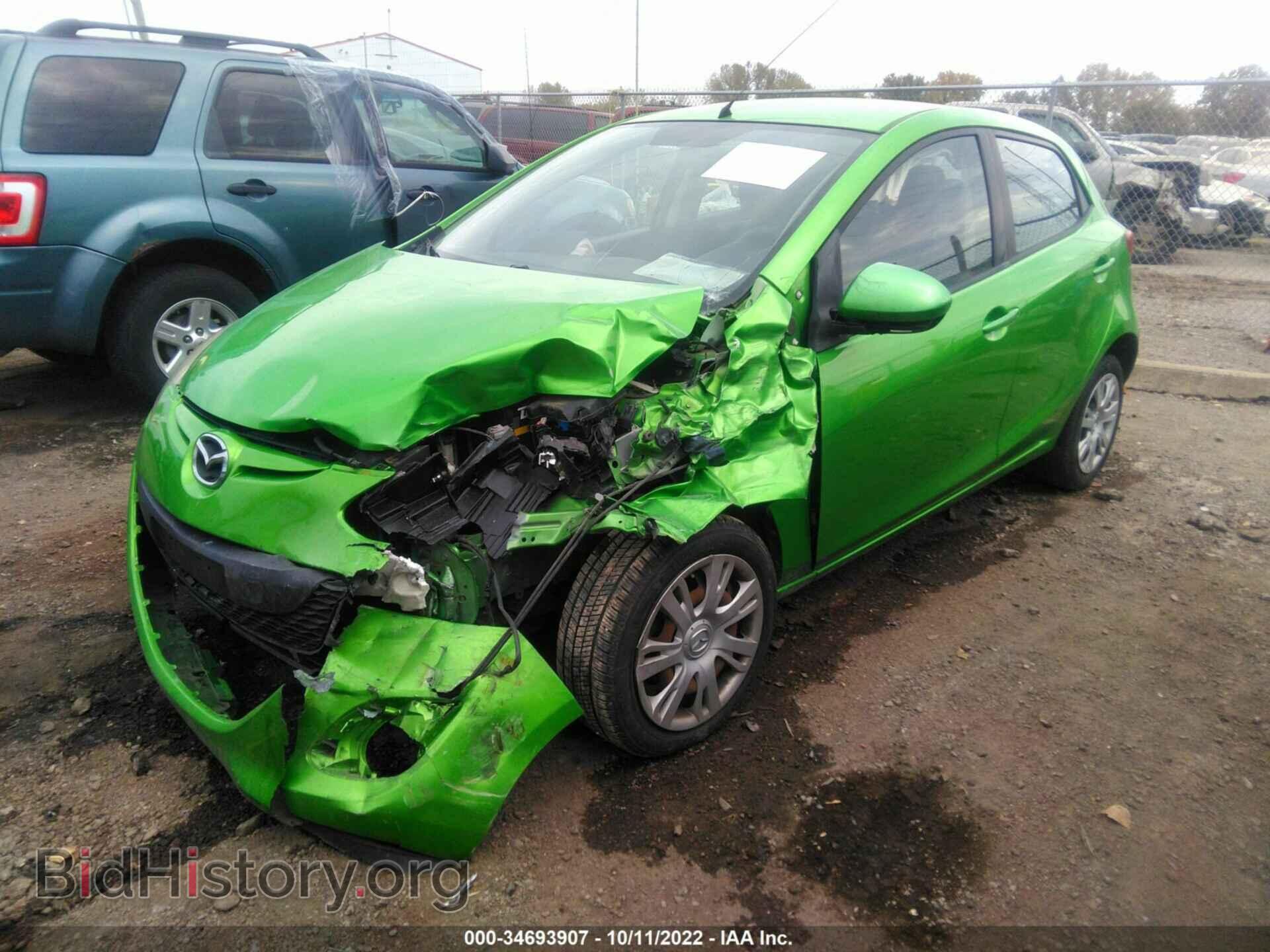 2012 MAZDA MAZDA2 - VIN: JM1DE1KY4C0132243 - Фото 2