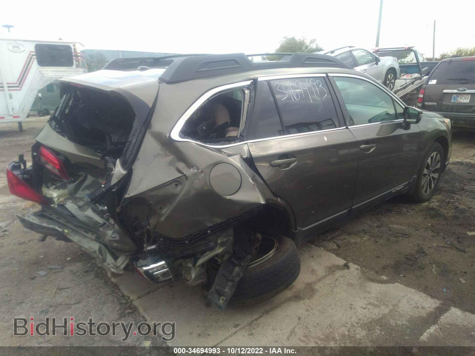2015 SUBARU OUTBACK - VIN: 4S4BSELC5F3212871 - Фото 4