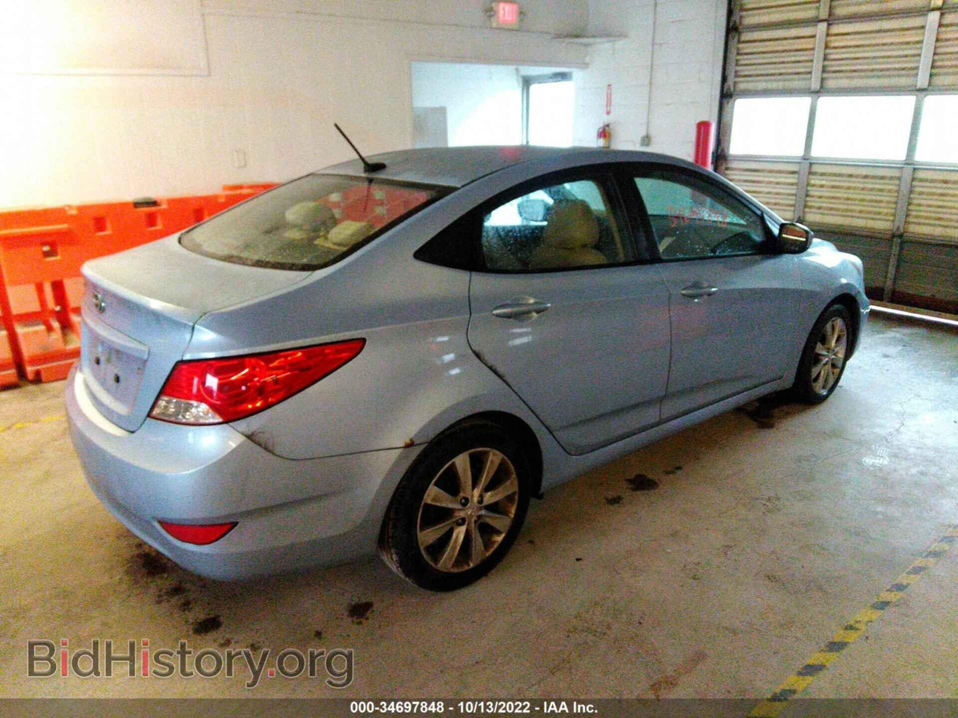 2012 HYUNDAI ACCENT - VIN: KMHCU4AEXCU226364 - Фото 4