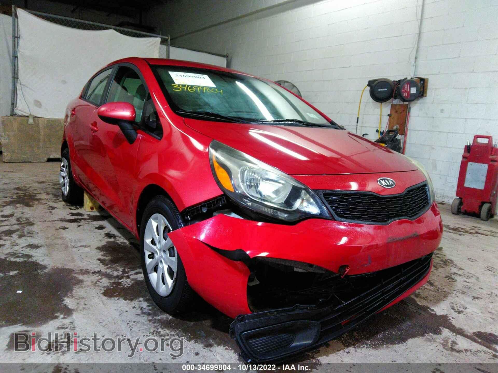 Photo KNADM4A30C6090187 - KIA RIO 2012