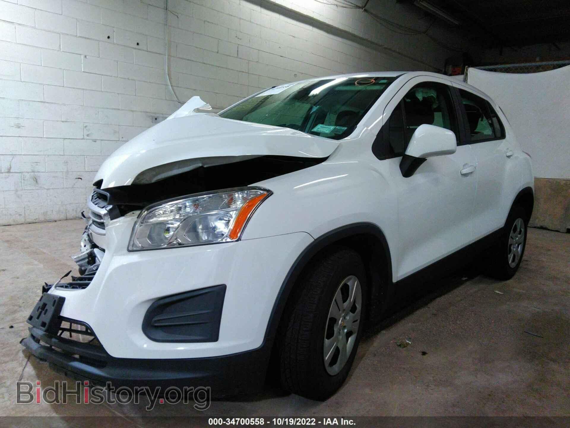 2016 CHEVROLET TRAX - VIN: KL7CJKSB1GB643733 - Фото 2