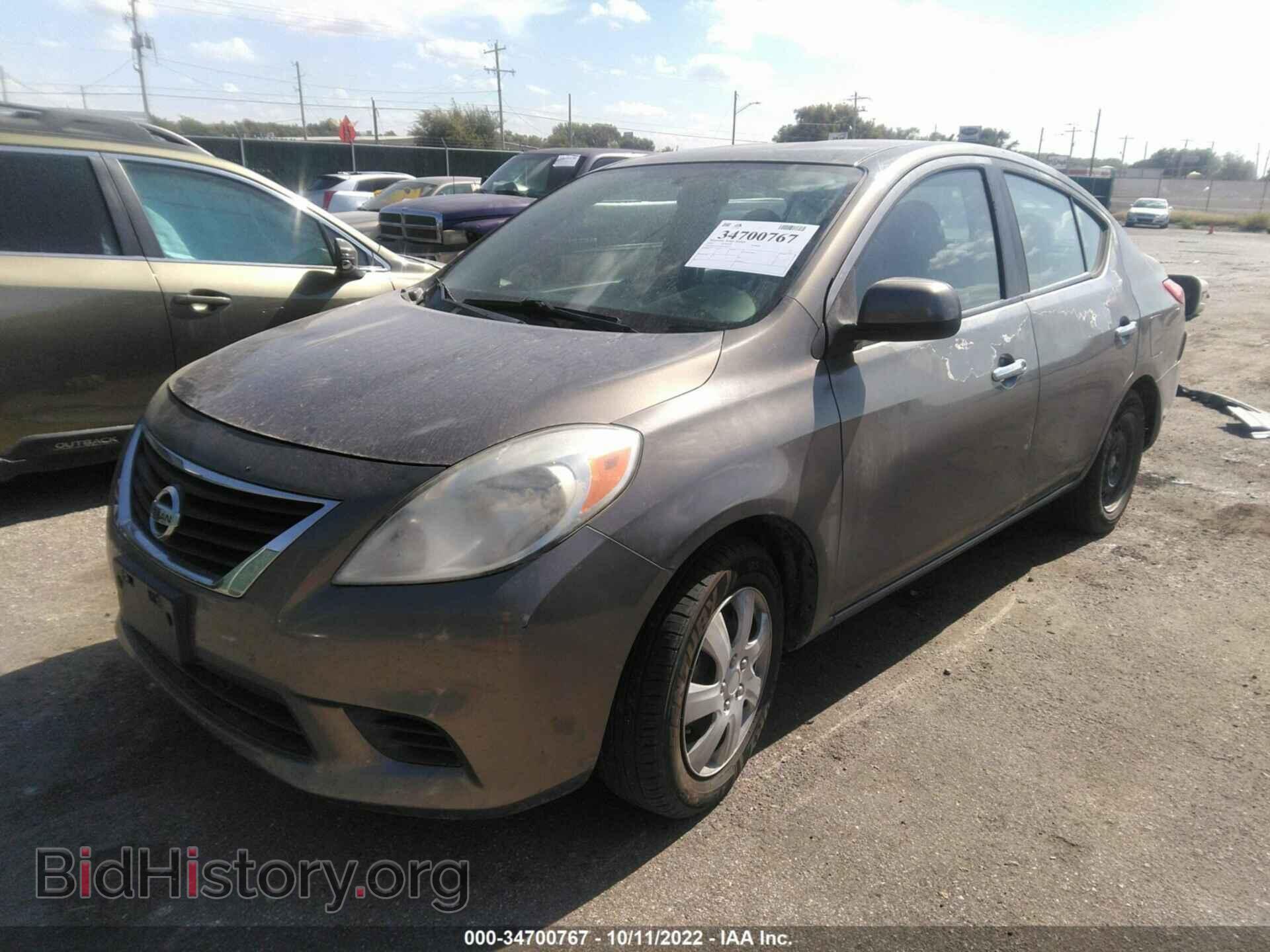 2012 NISSAN VERSA - VIN: 3N1CN7AP0CL830572 - Фото 2
