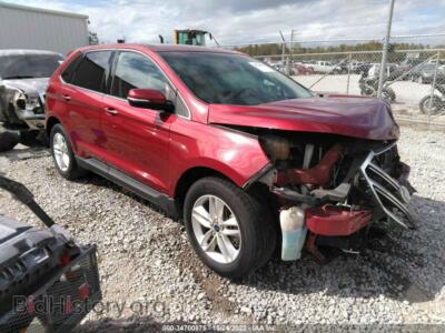 2015 Ford EDGE SEL, burgundy — VIN 2FMTK3J85FBB23194, IAAI