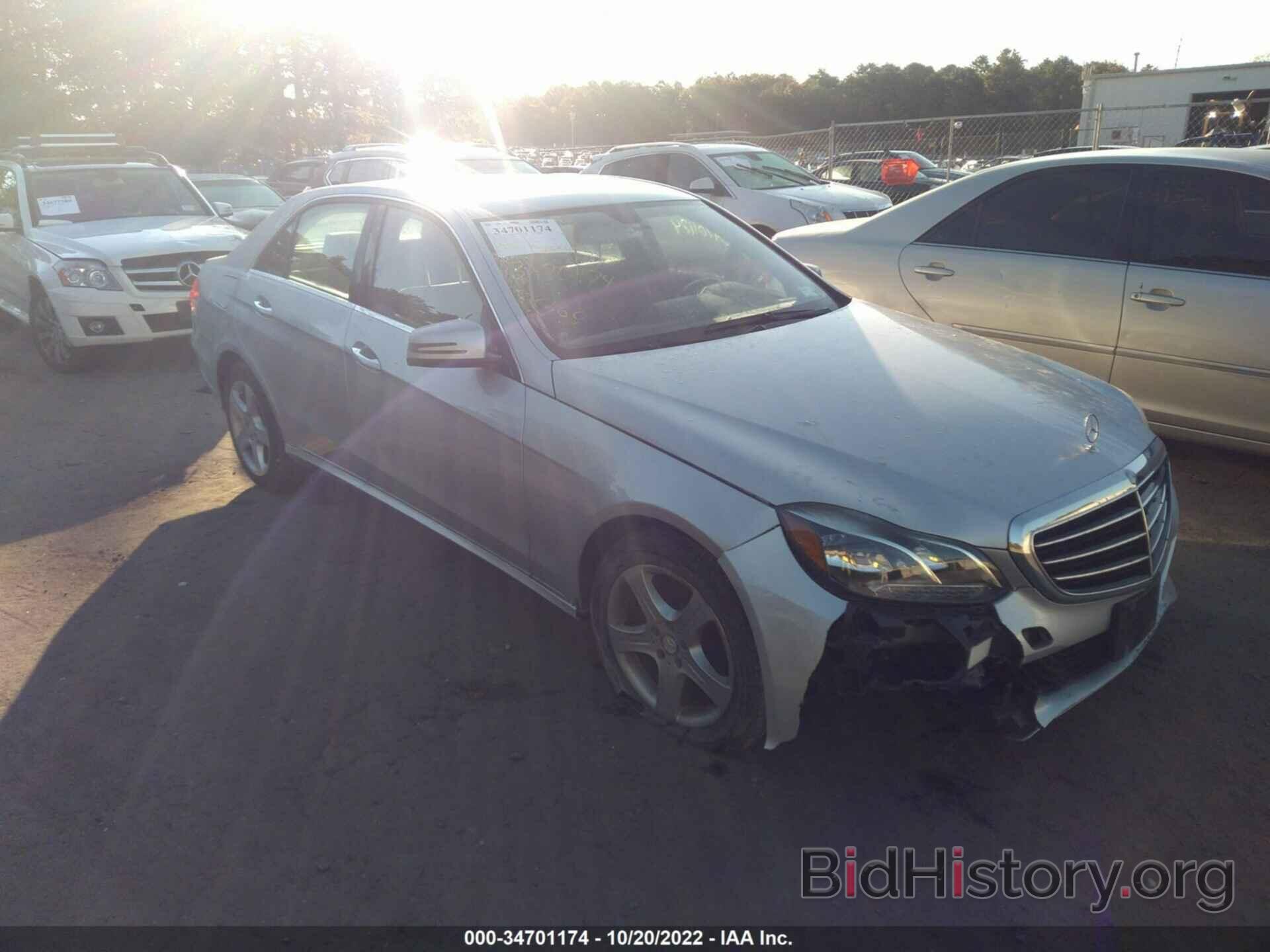 Photo WDDHF8JB5EA893757 - MERCEDES-BENZ E-CLASS 2014