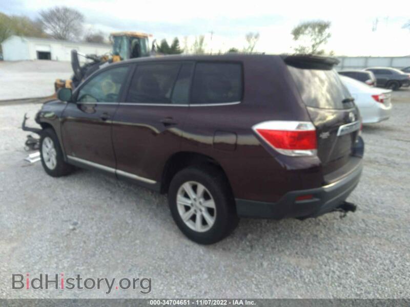 2013 Toyota HIGHLANDER (VIN 5TDBK3EH6DS218143) — photo 3 of 12