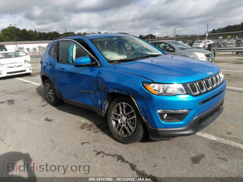 2017 Jeep COMPASS Latitude (VIN 3C4NJCBB0HT668768) — фото 1 из 12, IAAI, повреждение: передняя часть
