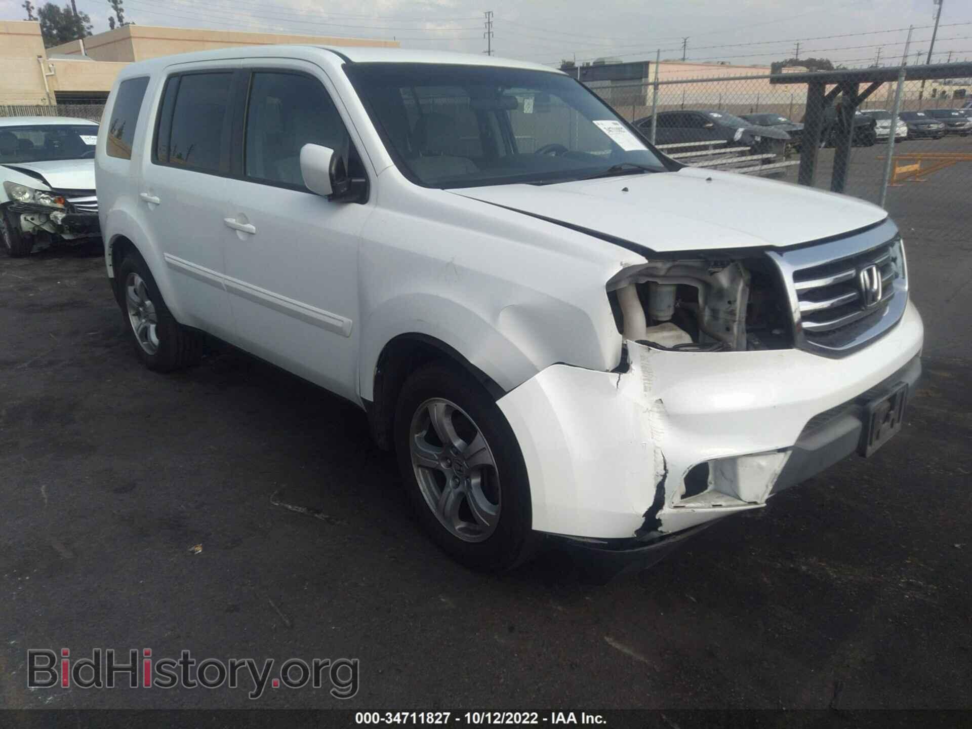 Photo 5FNYF3H45DB027518 - HONDA PILOT 2013