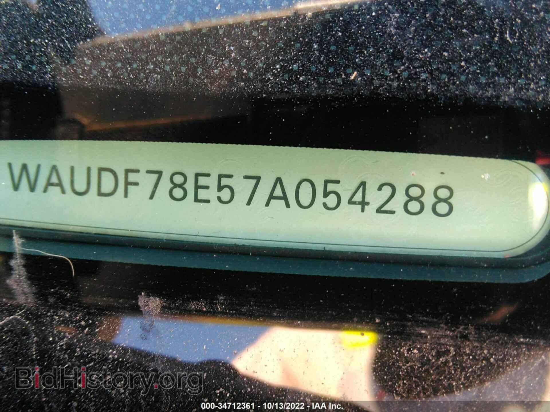 2007 AUDI A4 - VIN: WAUDF78E57A054288 - Photo 9