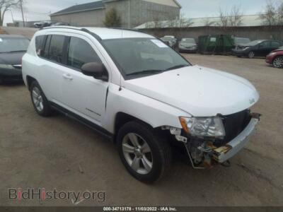 2011 Jeep COMPASS LATITUDE, белый — VIN 1J4NF1FB5BD219058, IAAI