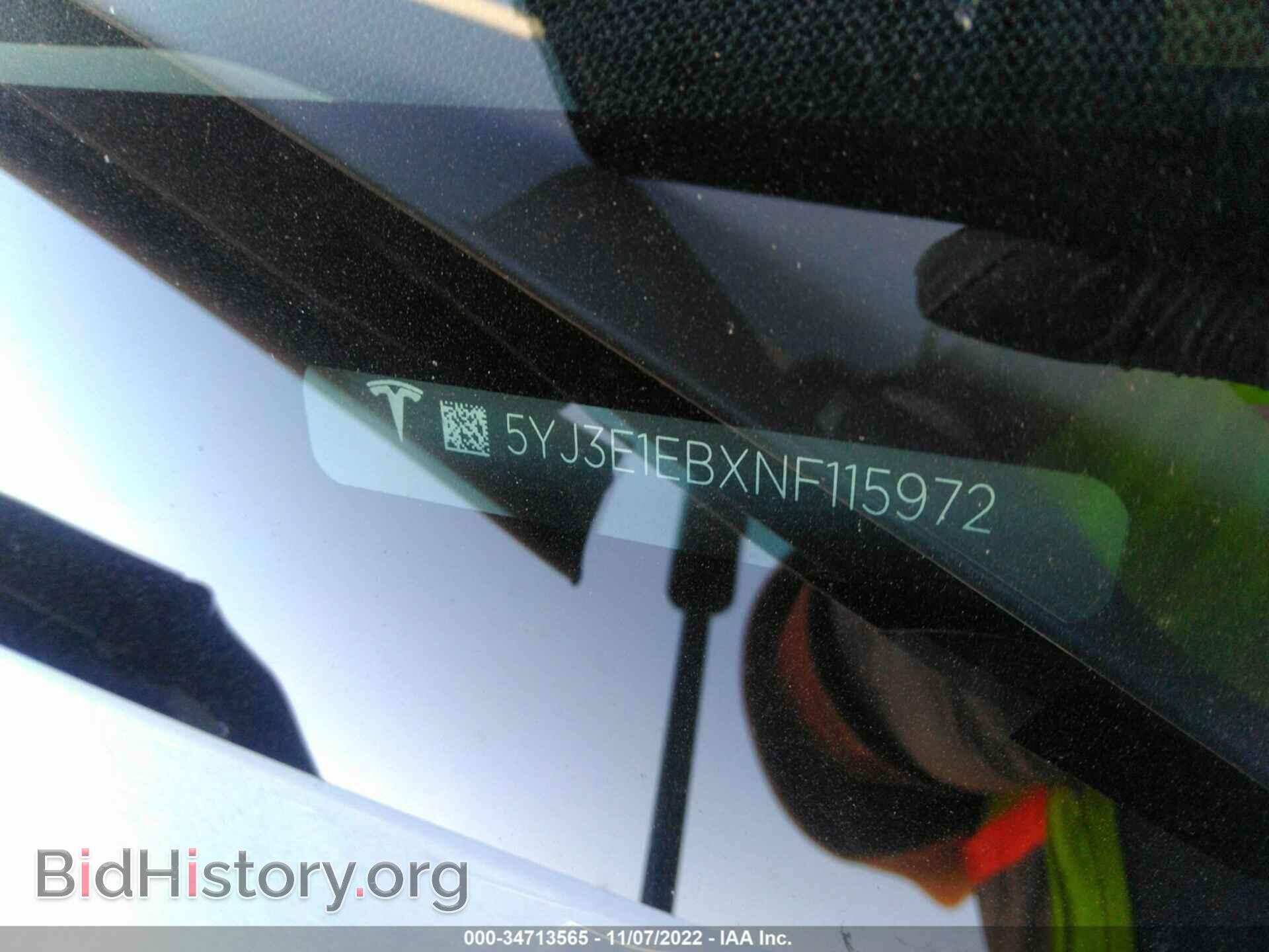 2022 TESLA MODEL 3 - VIN: 5YJ3E1EBXNF115972 - Photo 9