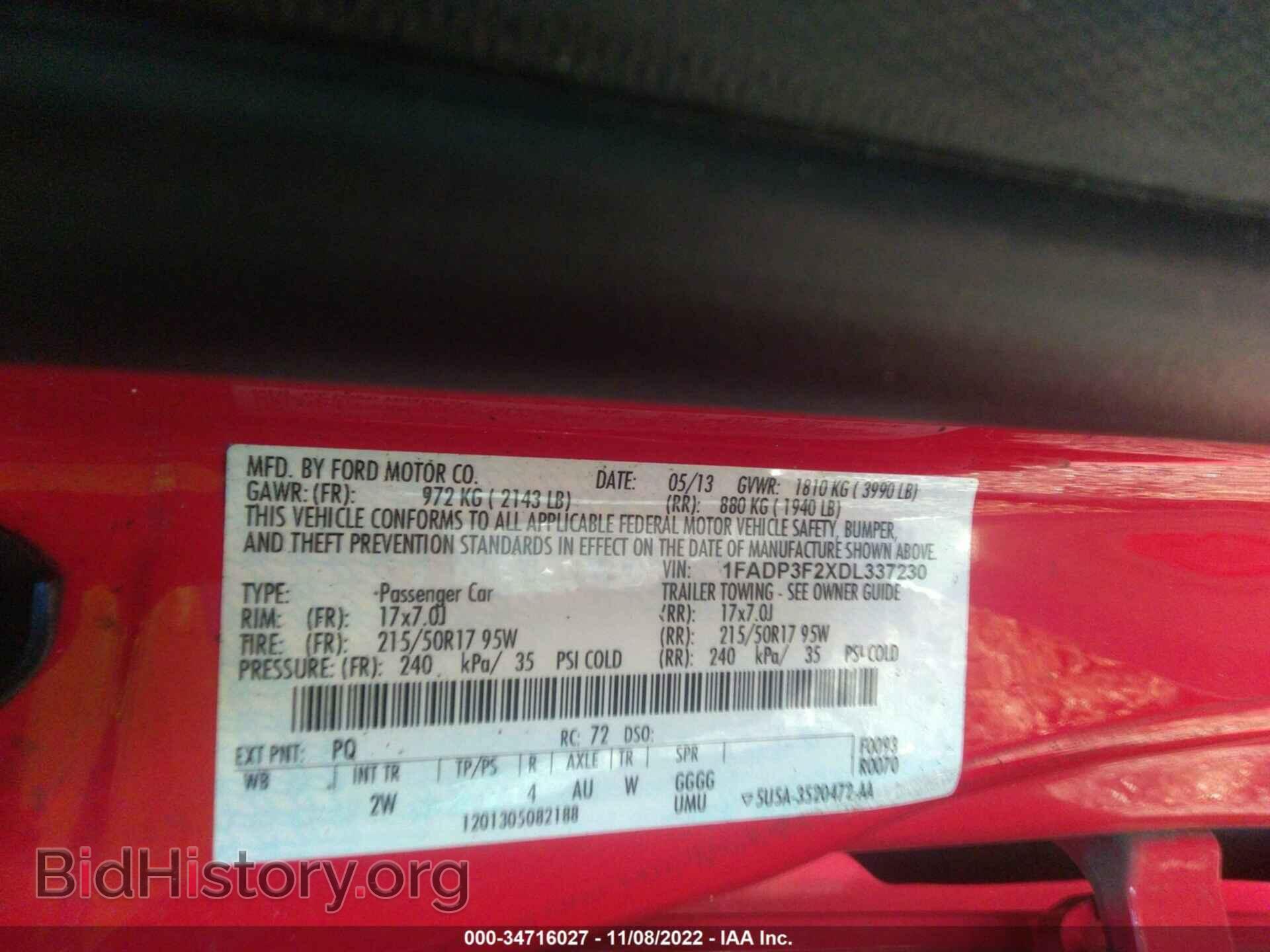 2013 FORD FOCUS - VIN: 1FADP3F2XDL337230 - Photo 9