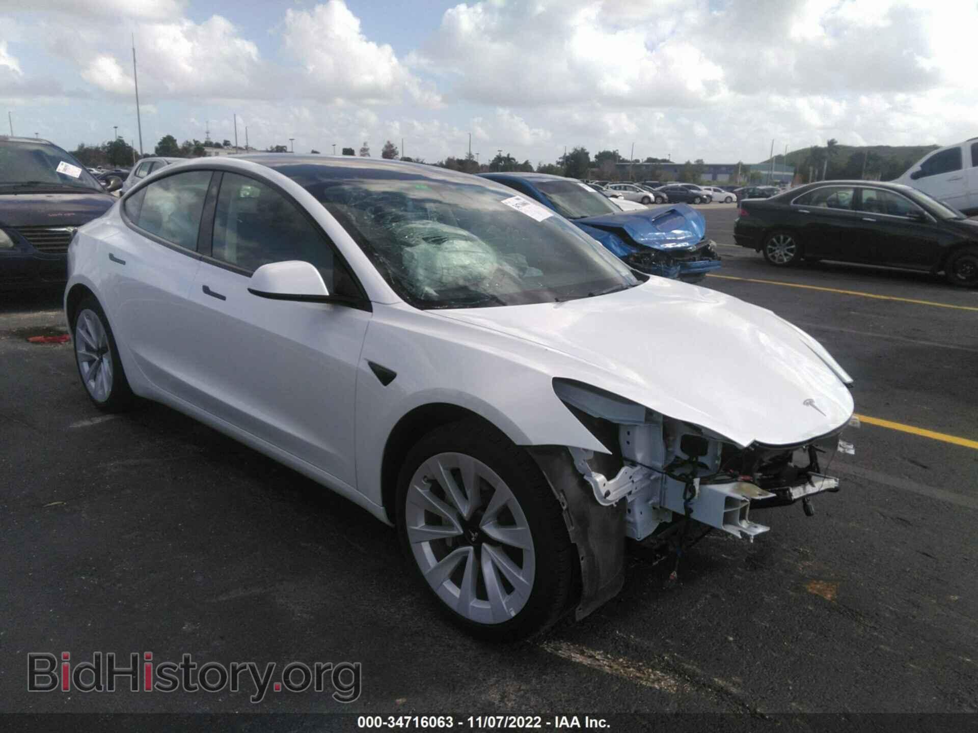 Photo 5YJ3E1EA4NF338080 - TESLA MODEL 3 2022
