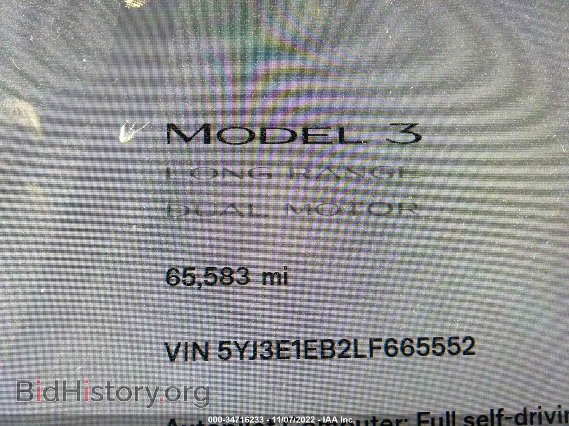 2020 TESLA MODEL 3 - VIN: 5YJ3E1EB2LF665552 - Фото 7