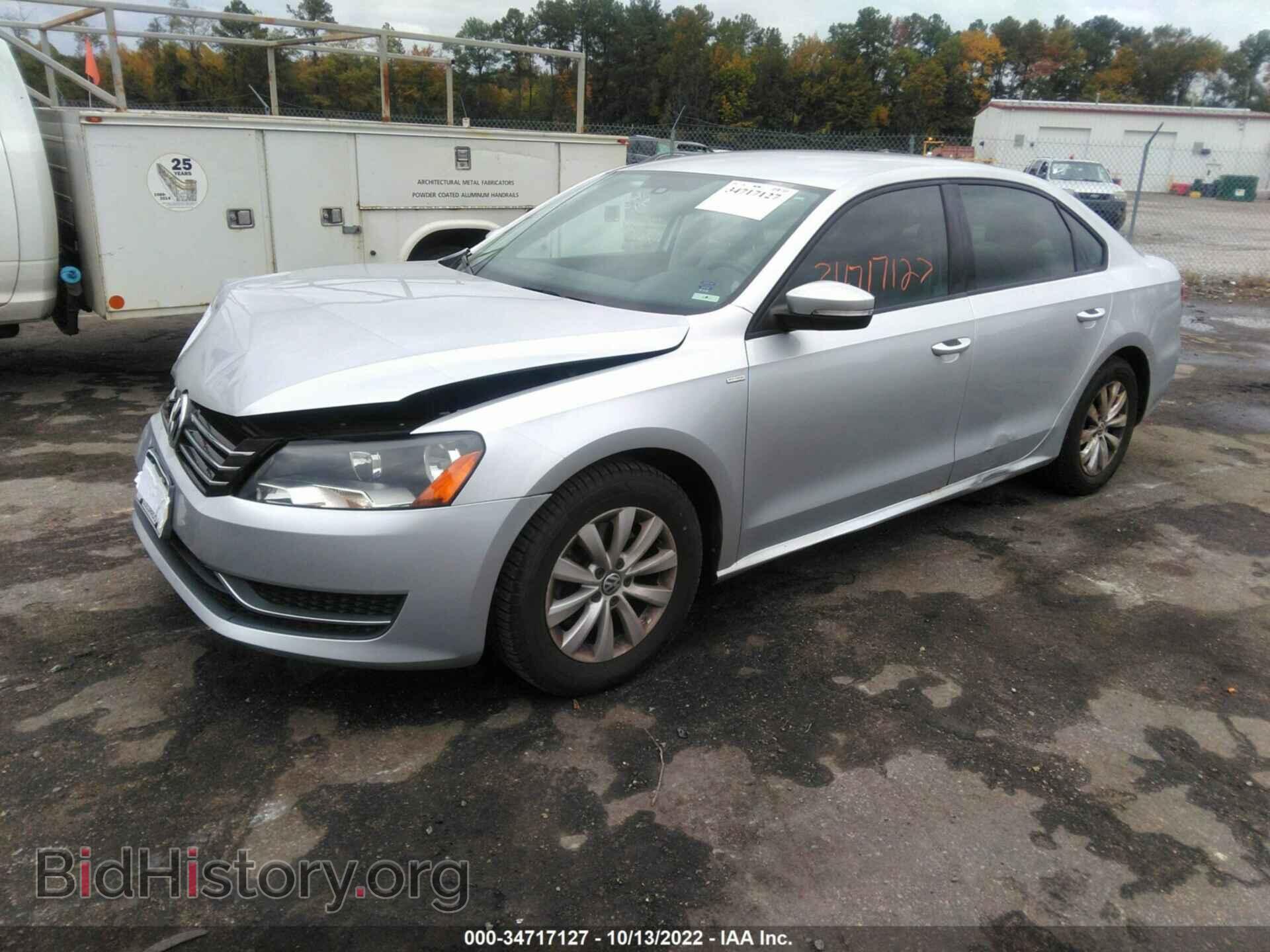 2014 VOLKSWAGEN PASSAT - VIN: 1VWAH7A34EC004635 - Фото 2