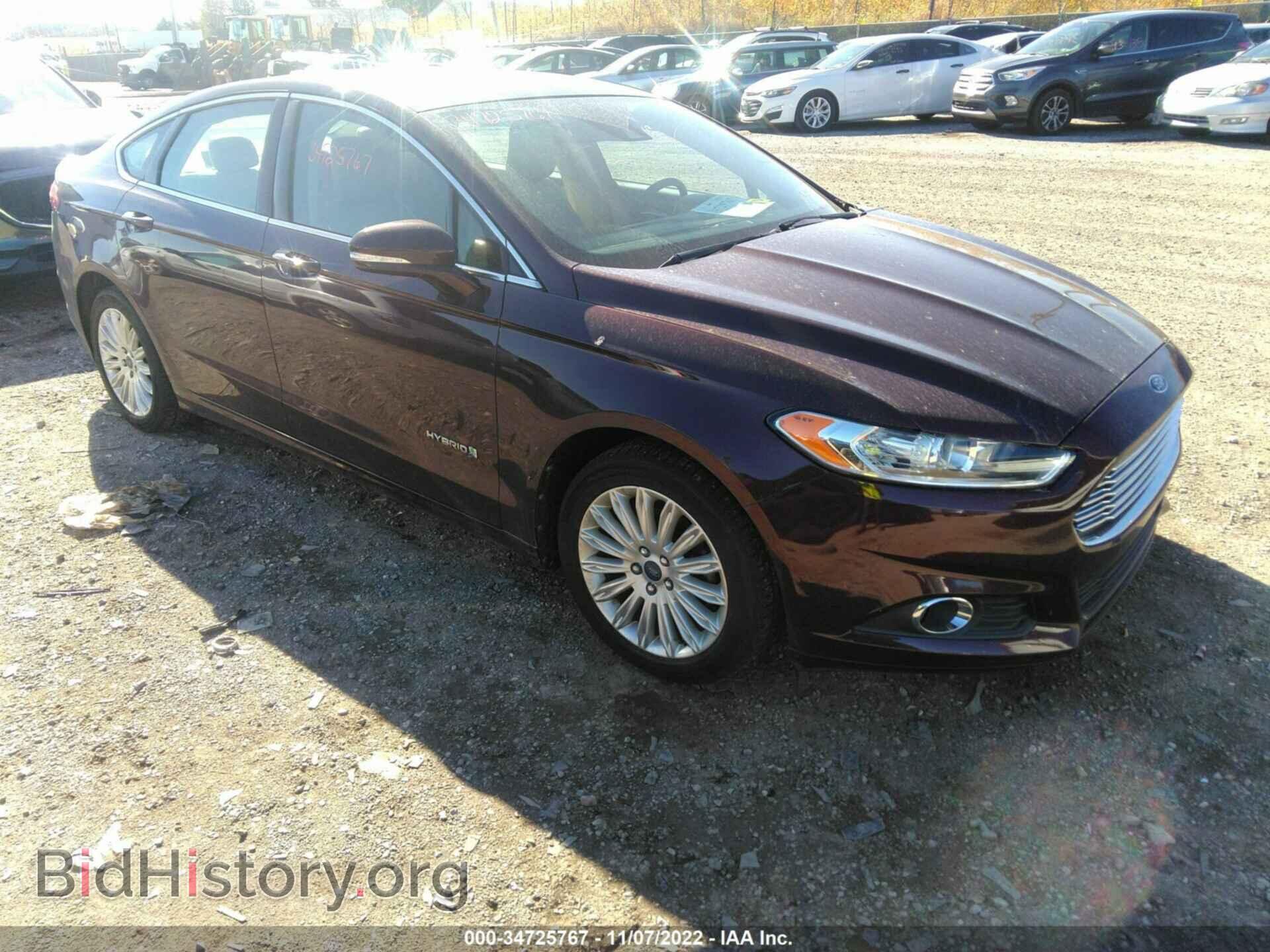 Фотография 3FA6P0LU0DR176983 - FORD FUSION 2013