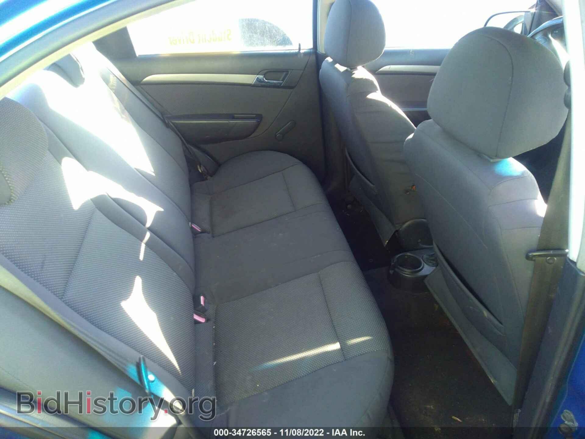 2007 CHEVROLET AVEO - VIN: KL1TD566X7B053174 - Фото 8