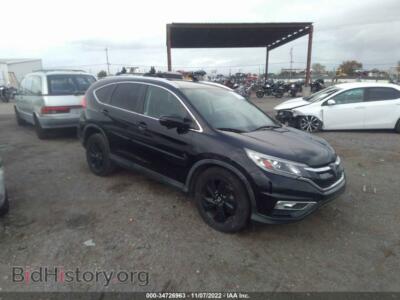 2015 Honda CR-V TOURING, black — VIN 5J6RM3H98FL002340, IAAI