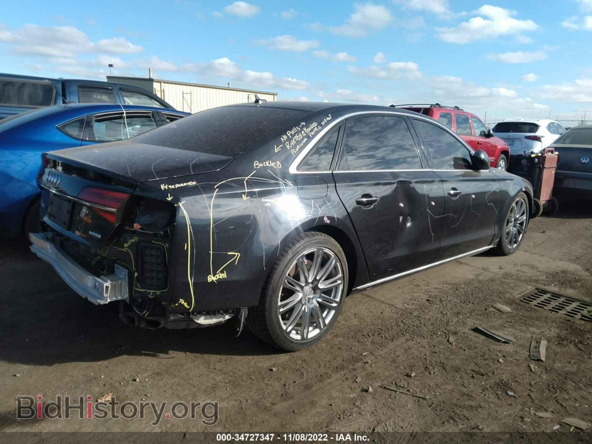 2016 AUDI A8 L - VIN: WAU34AFD5GN011619 - Фото 4