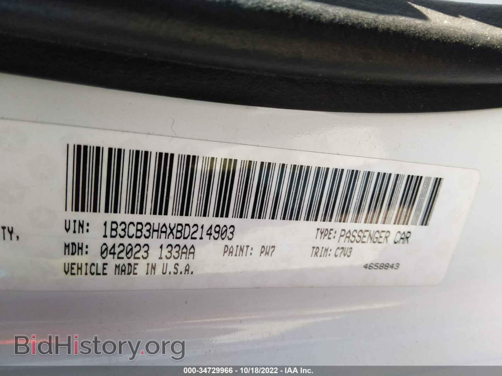 2011 DODGE CALIBER - VIN: 1B3CB3HAXBD214903 - Photo 9