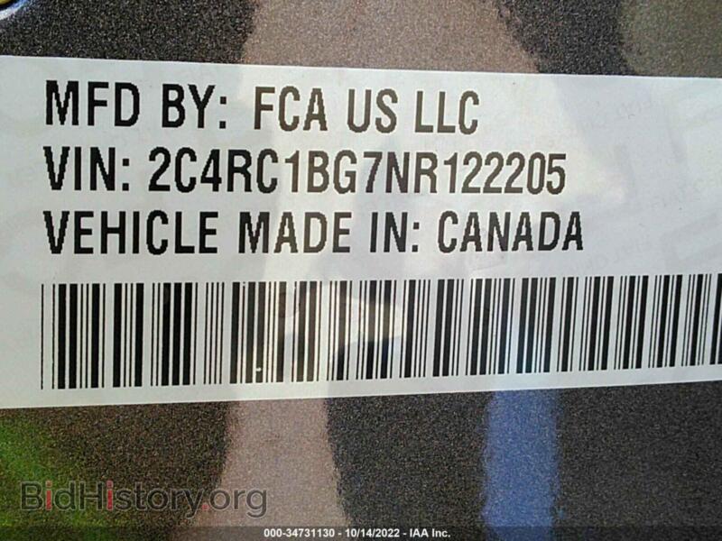 2022 Chrysler PACIFICA (VIN 2C4RC1BG7NR122205) — photo 9 of 12